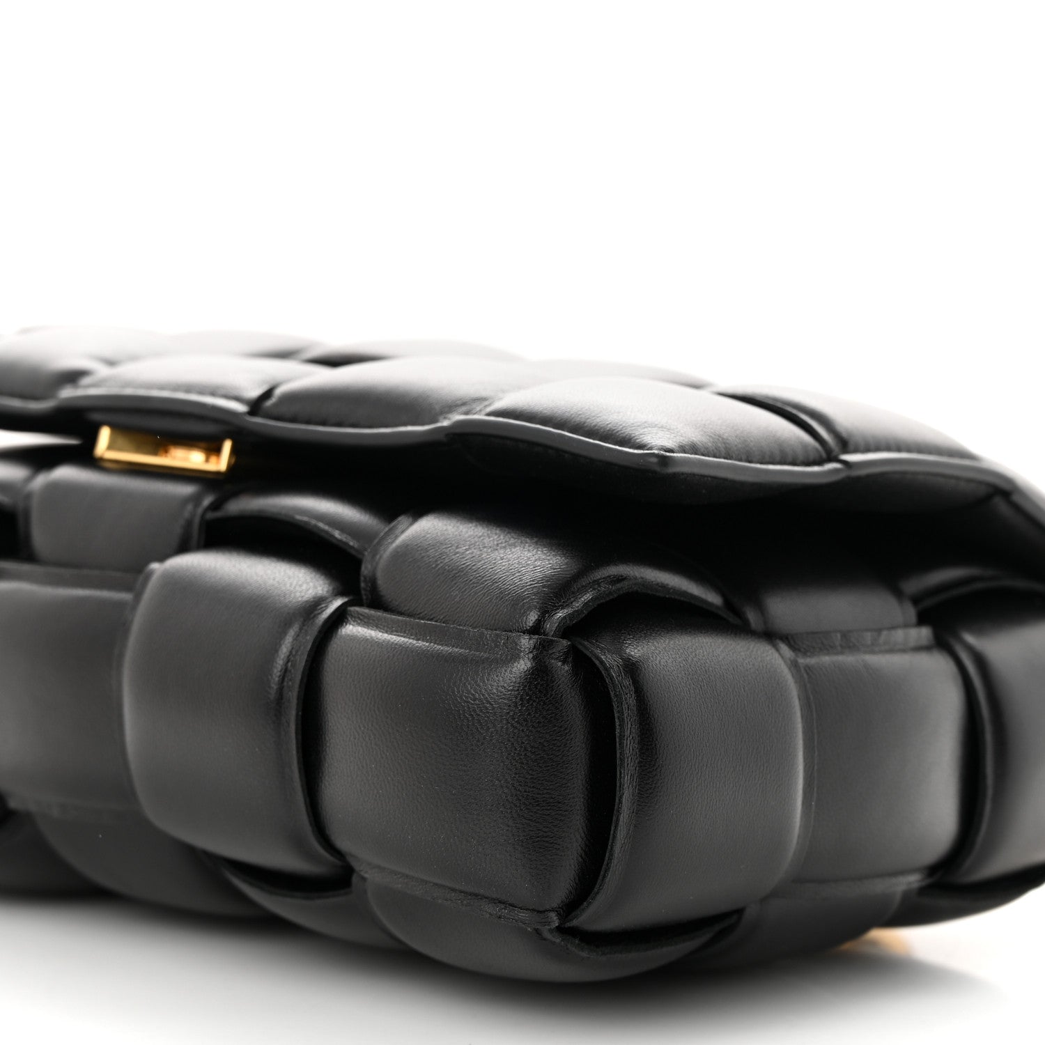 Bottega Veneta Lambskin Maxi Intreccio Padded Chain Cassette Crossbody Bag Black 10 of 10