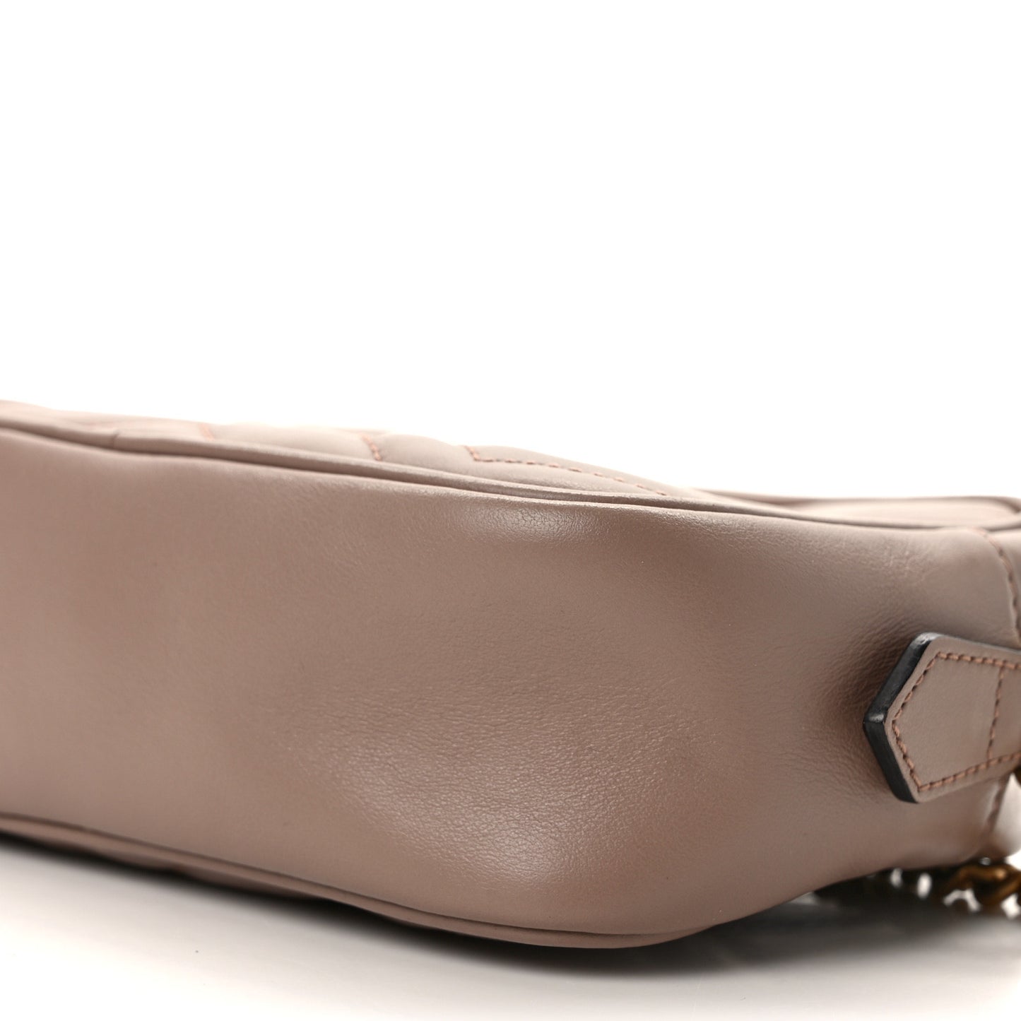 Calfskin Matelasse Mini GG Marmont Chain Shoulder Bag Porcelain Rose
