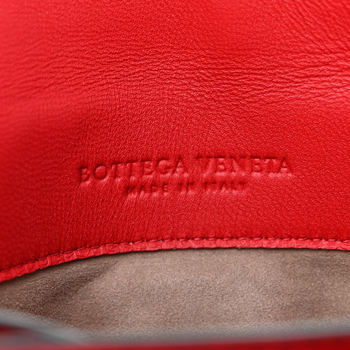 Nappa Small Piazza Bag Red