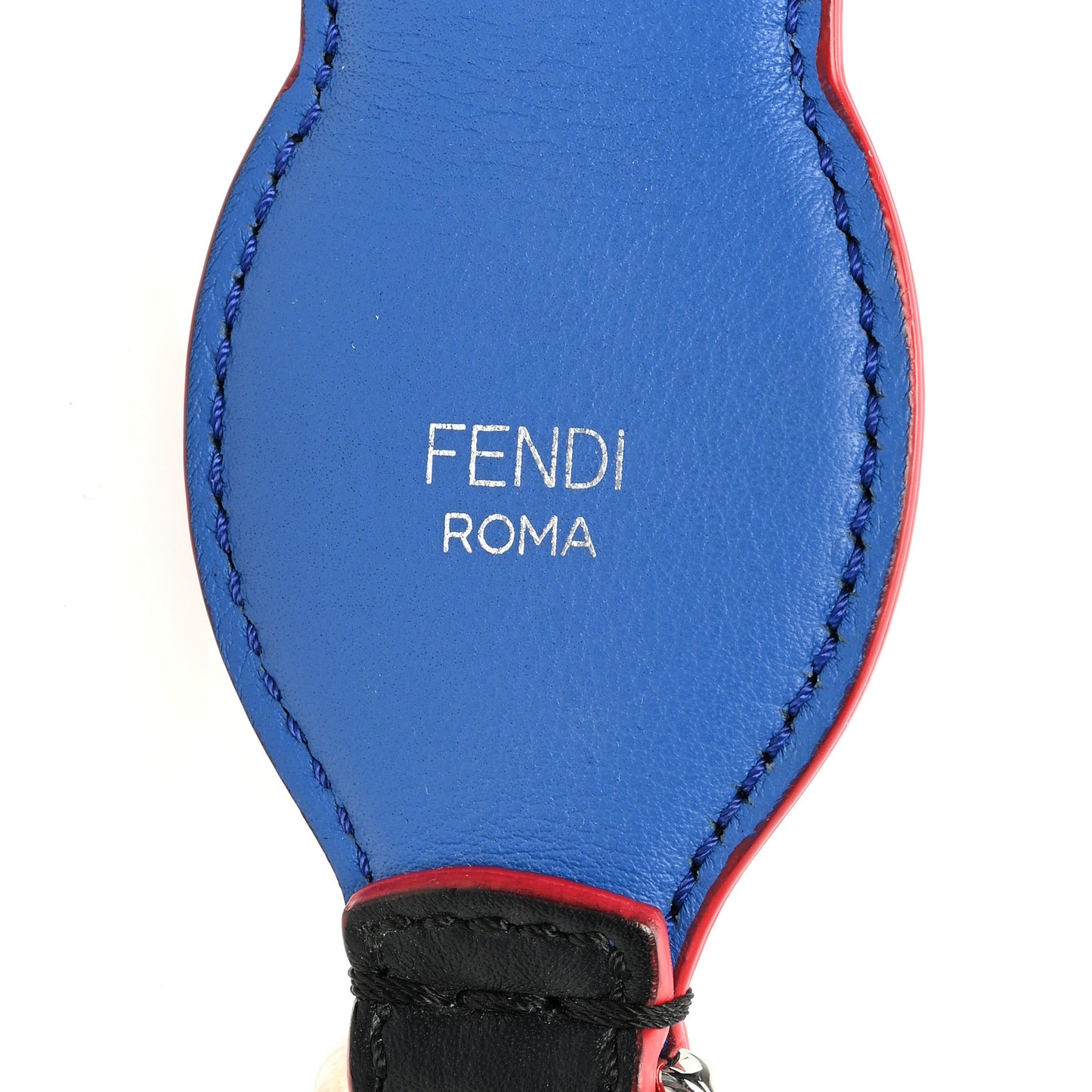Vitello Dolce Plexiglass Flowerland Studded Strap You Blue Multicolor