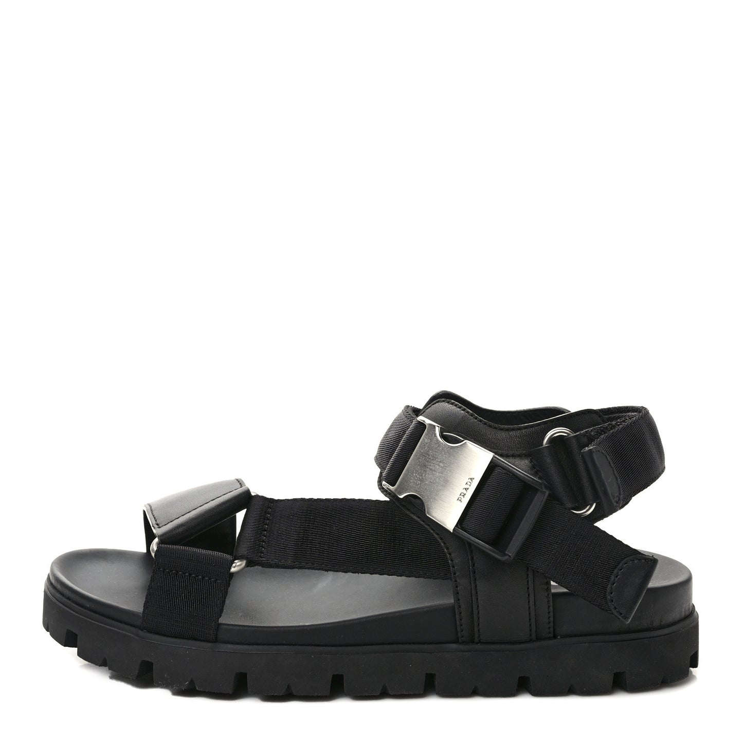 Re-Nylon Sporty Tape Mens Sandals 6 Black