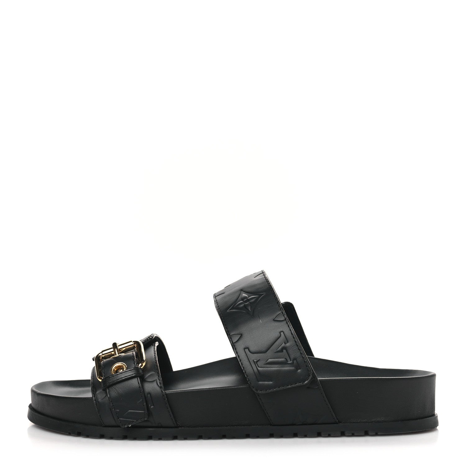 Louis Vuitton Empreinte Bom Dia Mule Sandals 38 Black 1 of 9