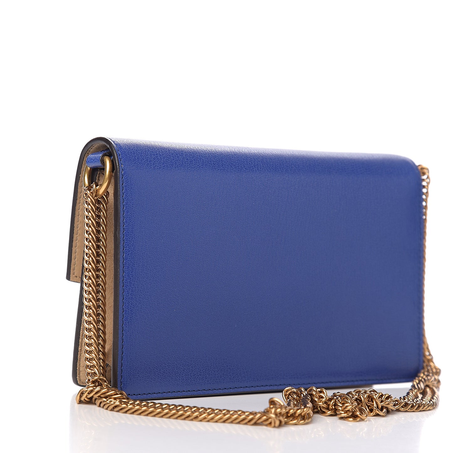 Goatskin Suede GV3 Mini Chain Bag Midnight Blue