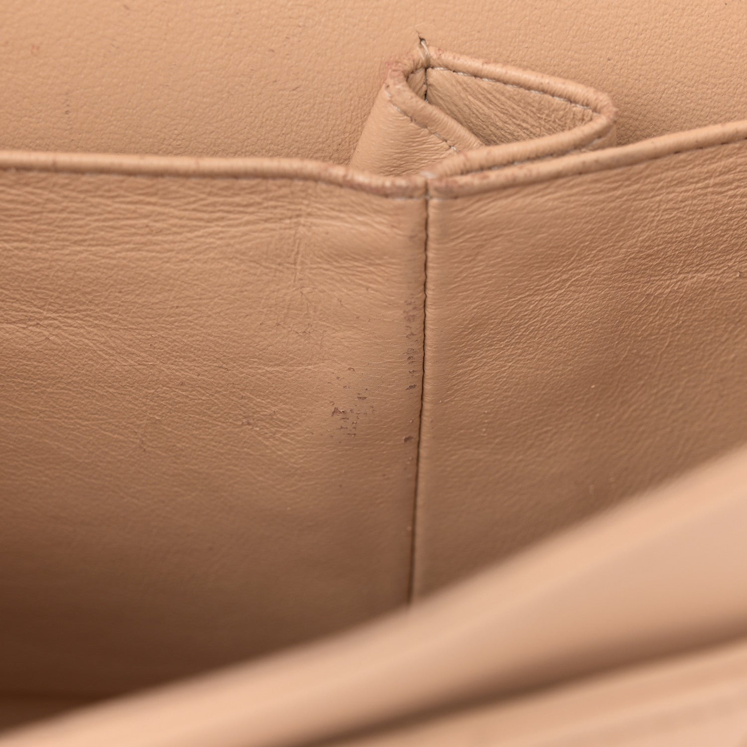 Chanel Lambskin Quilted Jumbo Double Flap Beige 12 of 15