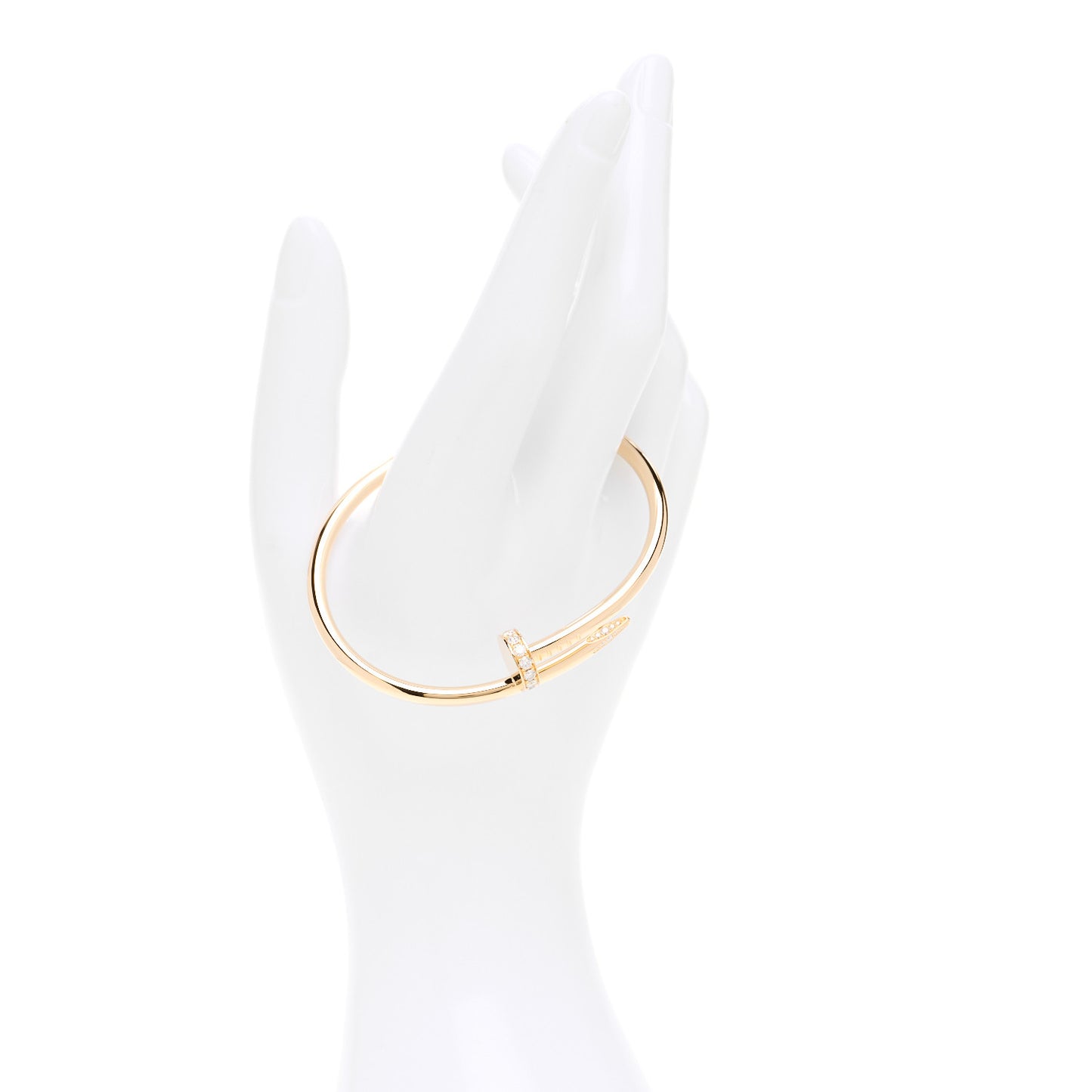 18K Yellow Gold Diamond Juste Un Clou Bracelet 17