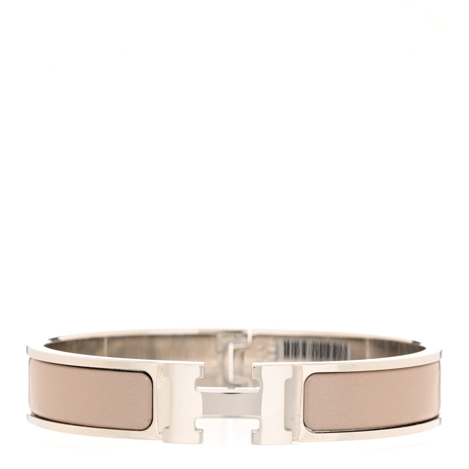 Hermes Enamel Narrow Clic Clac H Bracelet GM Marron Glace 1 of 5