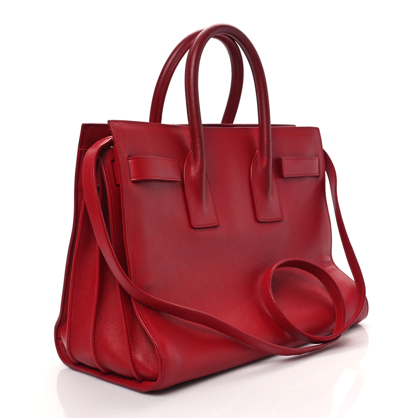 Calfskin Small Sac De Jour Lipstick Red