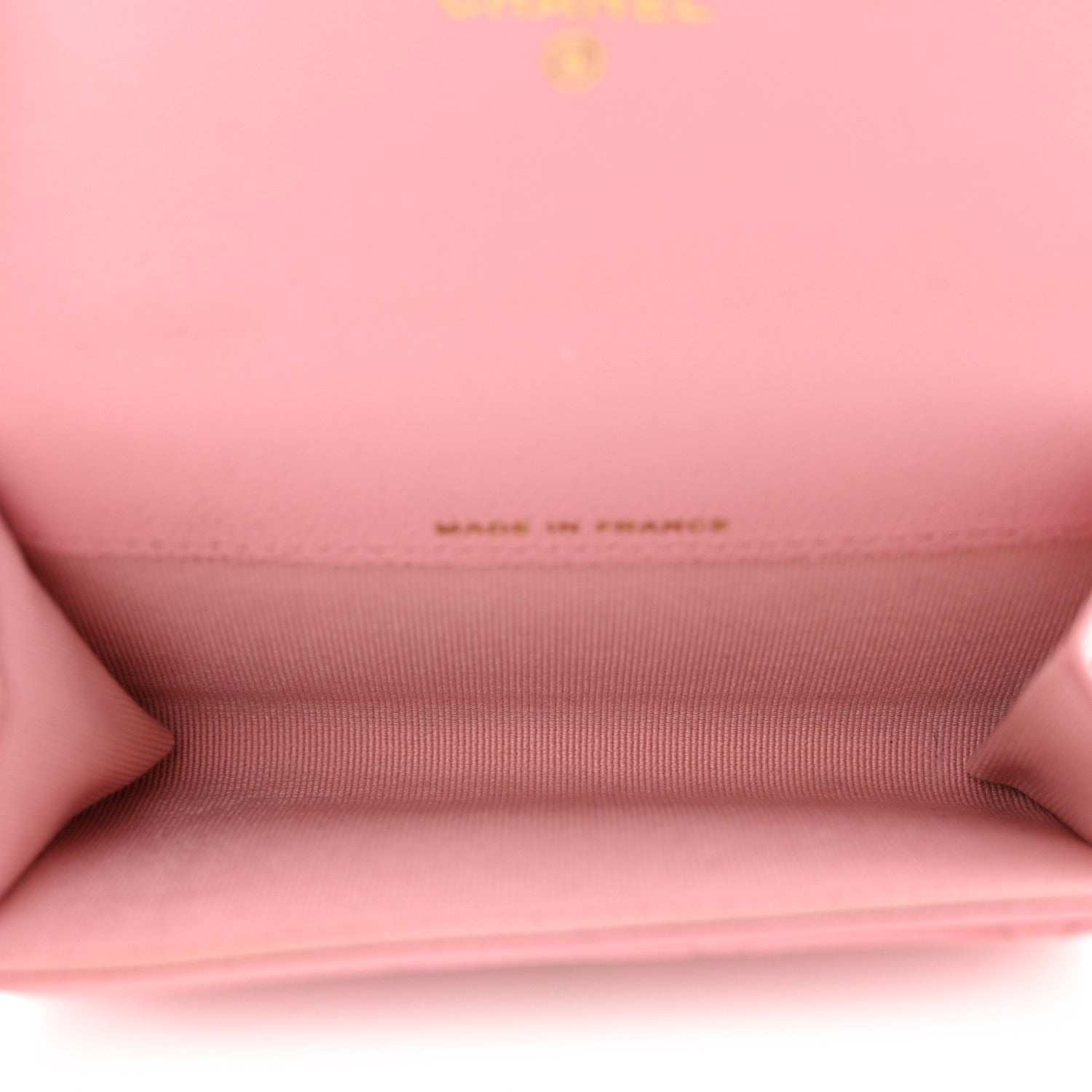 Chanel Caviar Quilted Flap Card Holder Wallet Light Pink 5 of 11