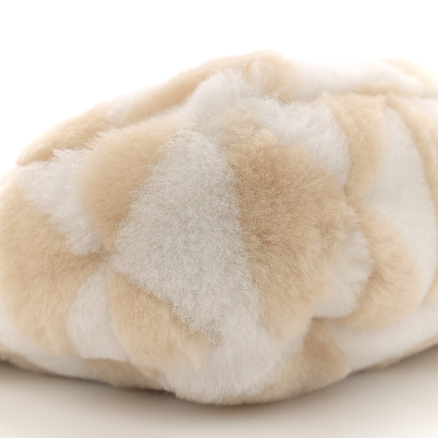 Montone Shearling Nappa Mini Re-Edition Shoulder Bag Ecru Bianco
