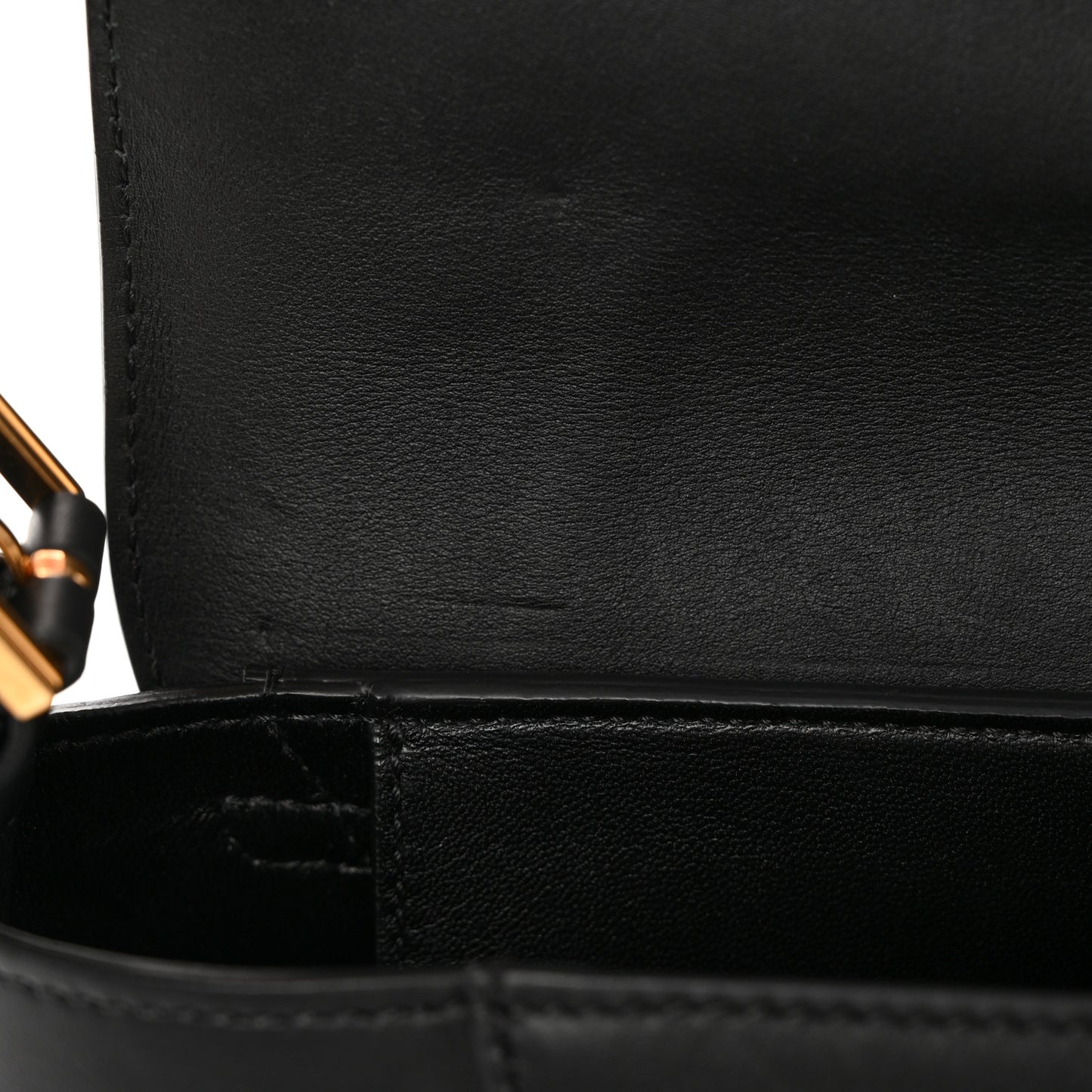 Vitello Barocco Virtus Shoulder Bag Black