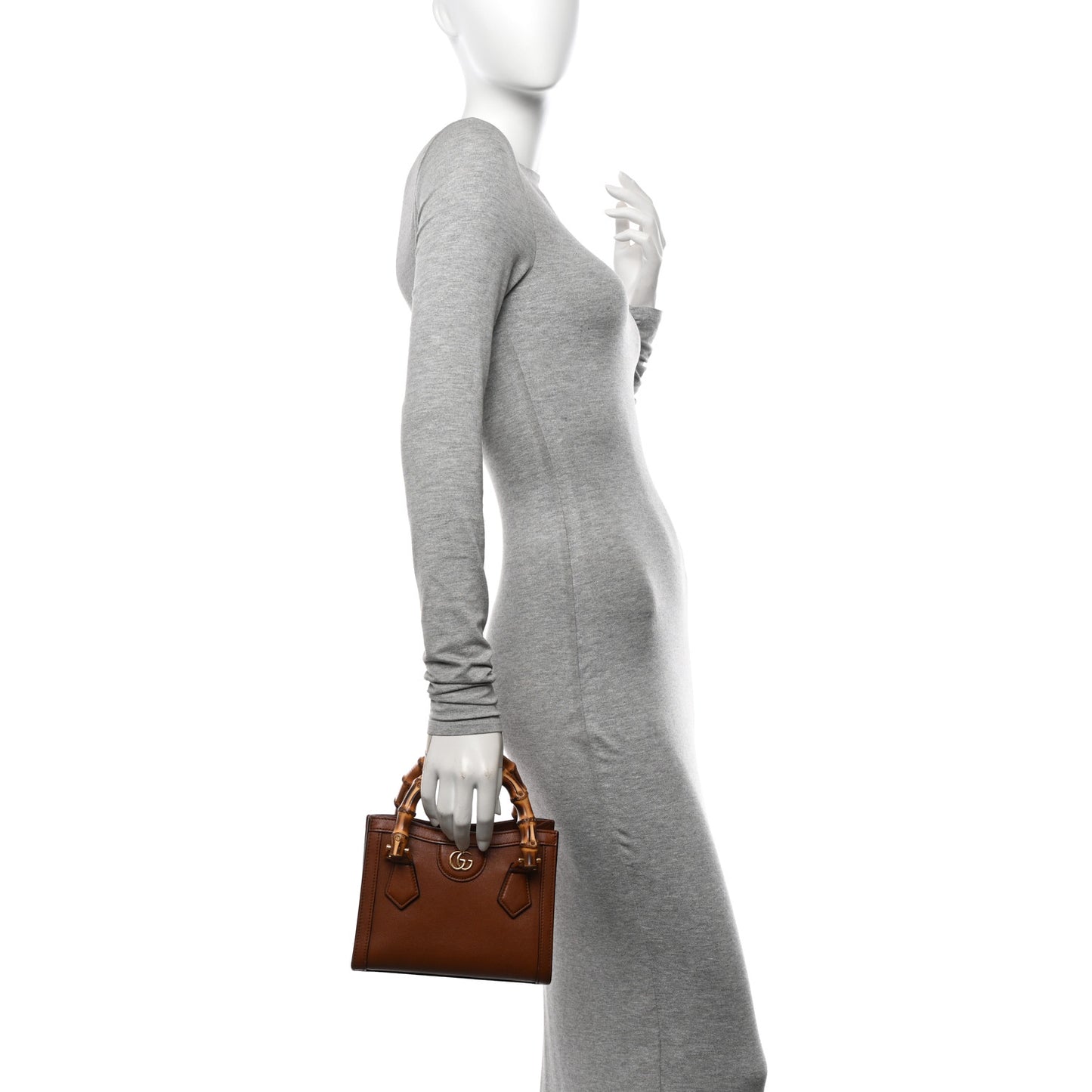 Wonka Grain Calfskin Mini Diana Tote Bag Cuir