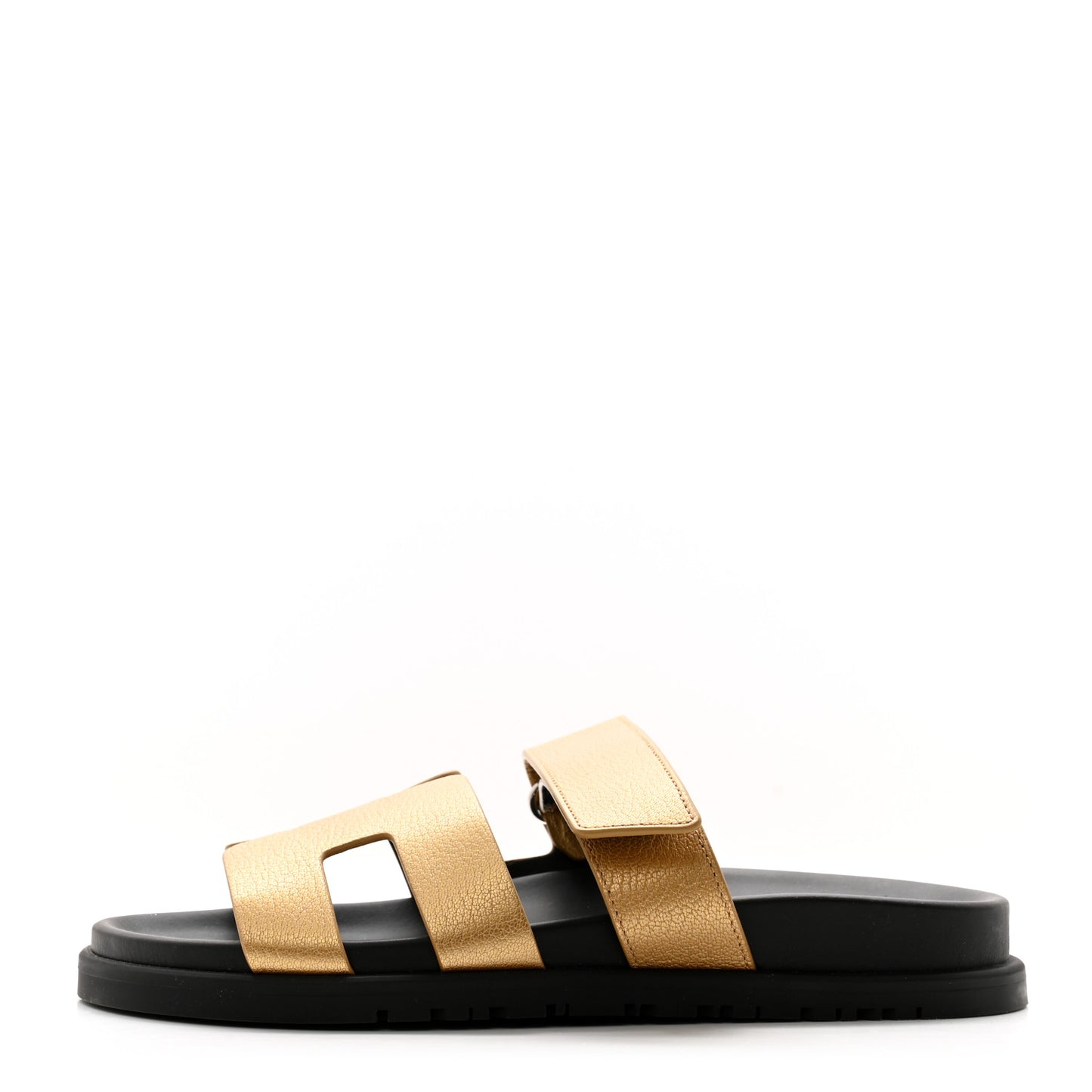 Metallic Goatskin Womens Chypre Sandals 36 Dore