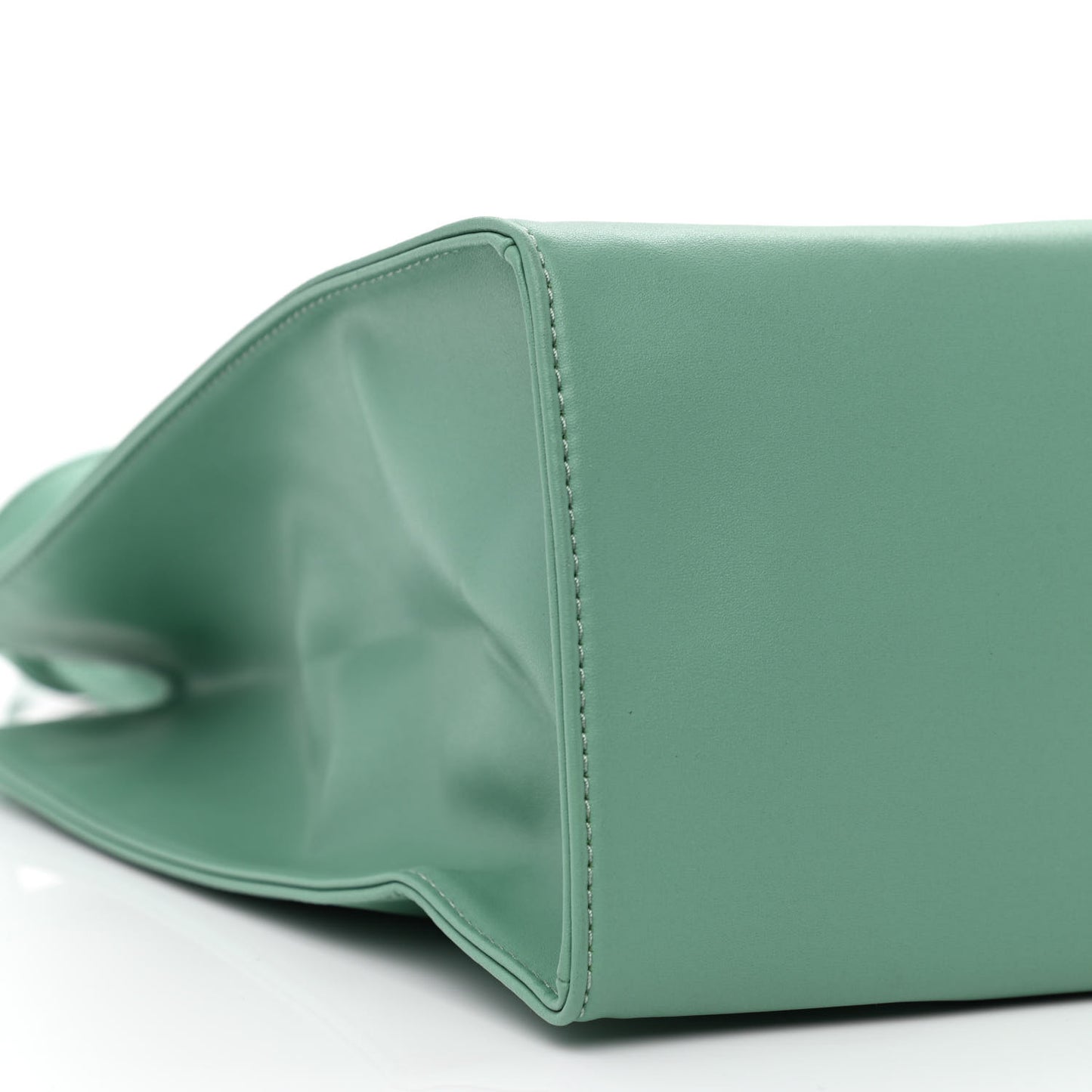 Vegan Leather Medium Shopping Bag Sage