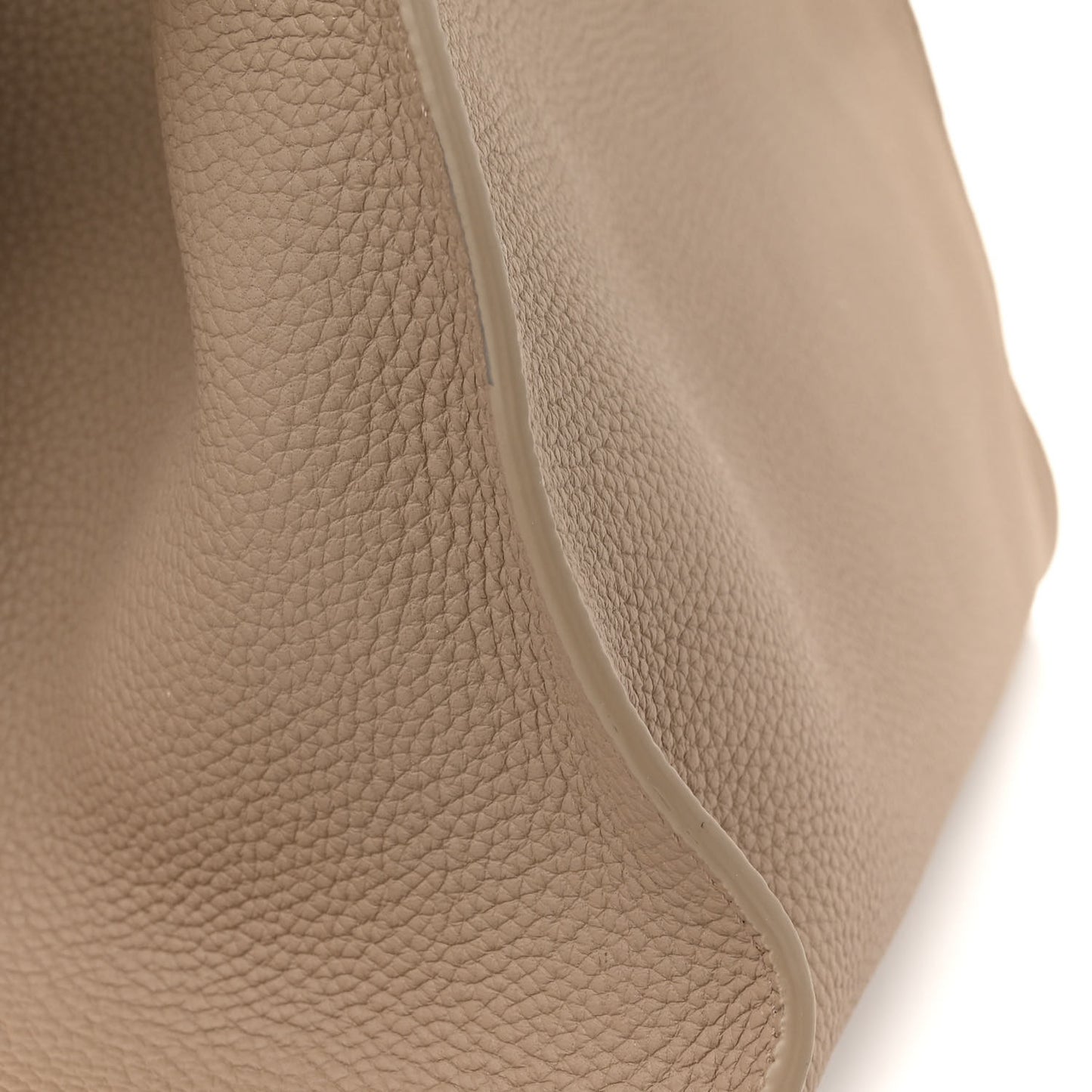 Matte Grained Calfskin Soft Margaux 15 Dark Taupe