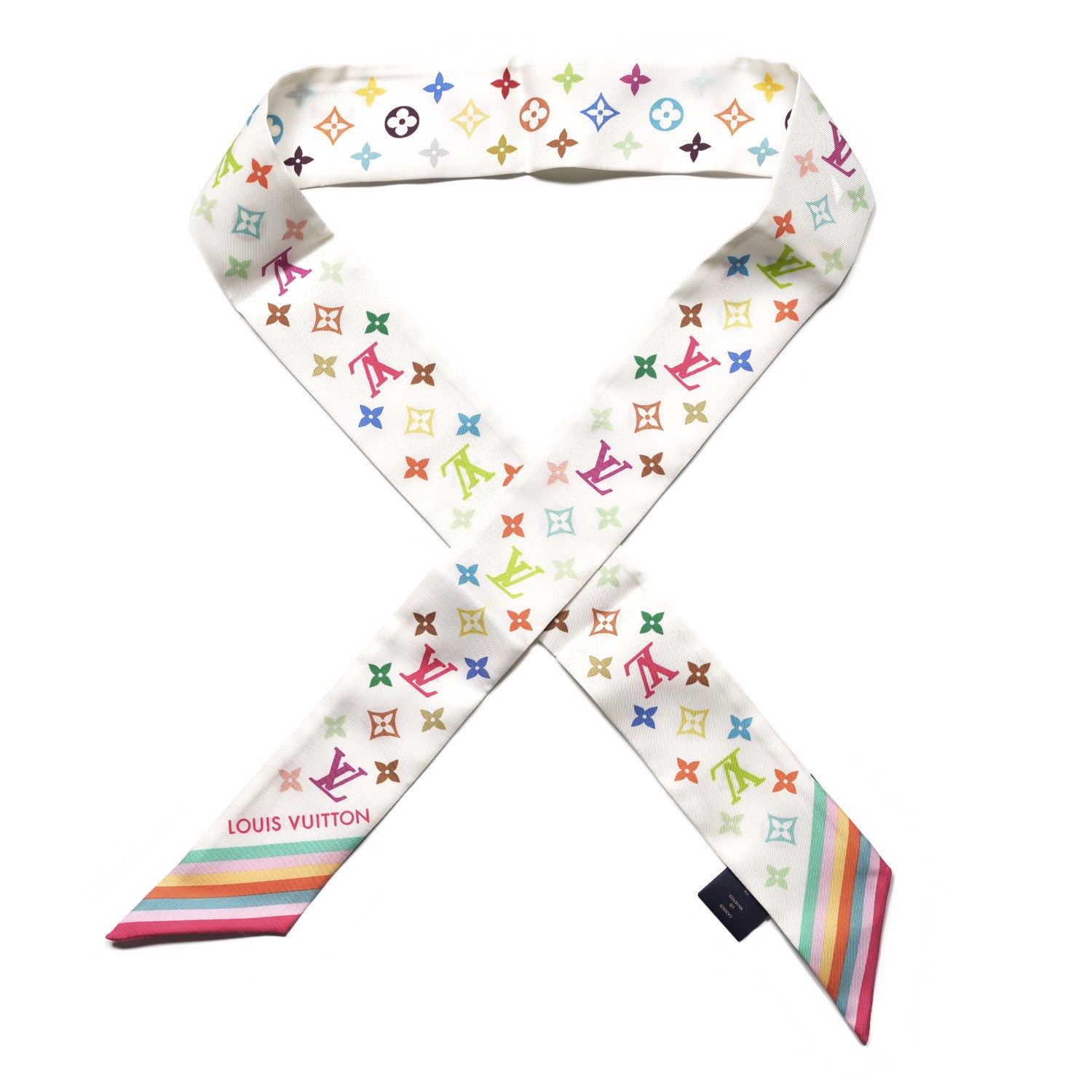 Fashion White Headband with Multicolor Monogram LV x TM Monogram Multicolor Headband . - Fashion Jewellery  main image 3