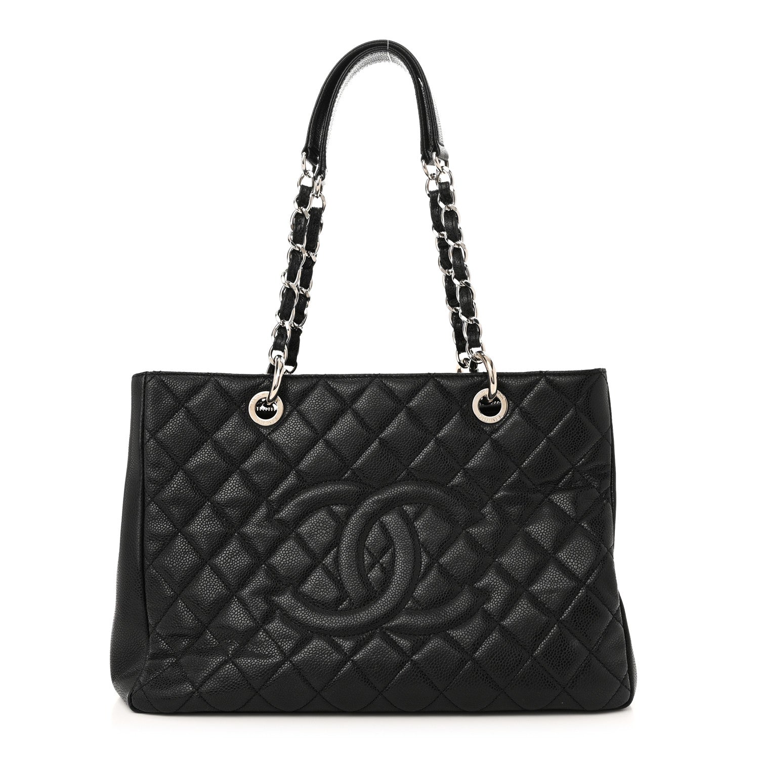 Chanel Caviar Quilted Grand Shopping Tote GST Black 1 of 10