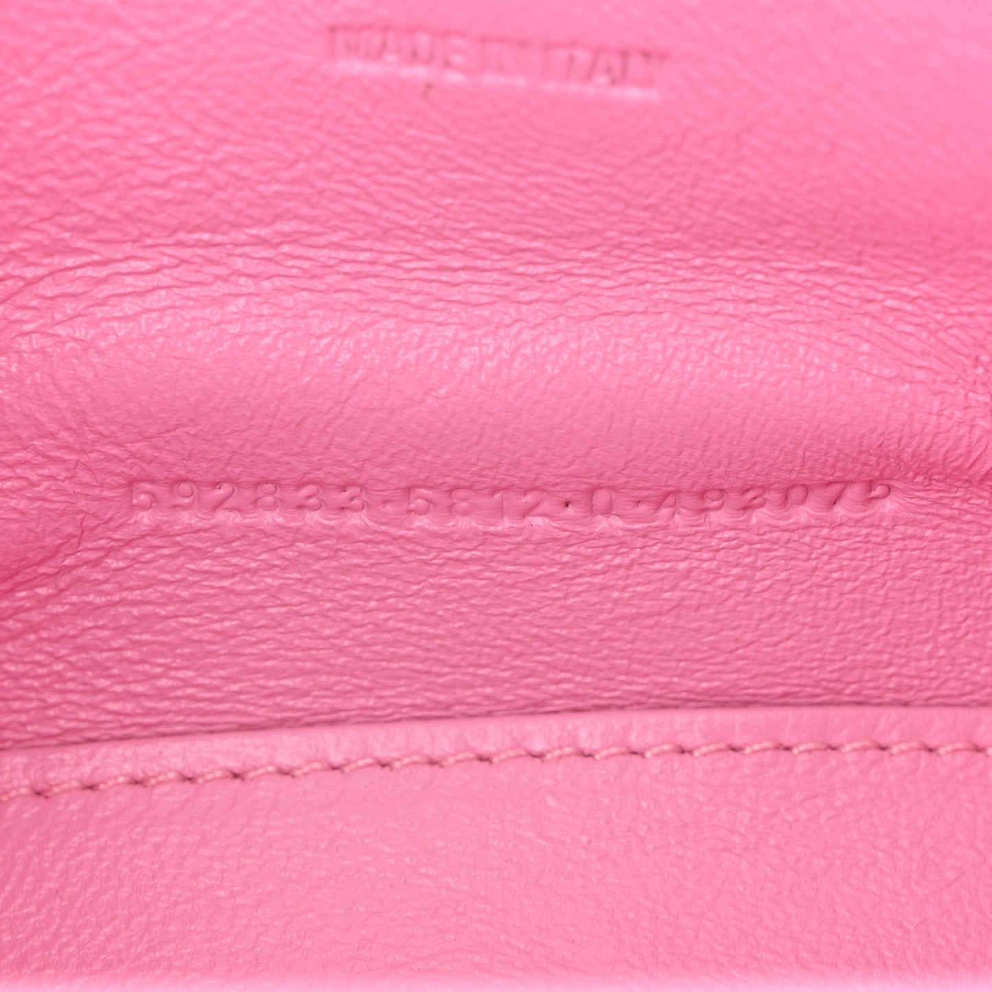 Washed Denim BB Monogram Hourglass Top Handle Bag XS Pink