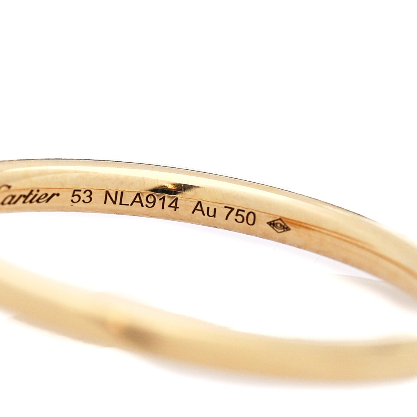 18K Yellow Gold Small Juste Un Clou Ring 53 6.25