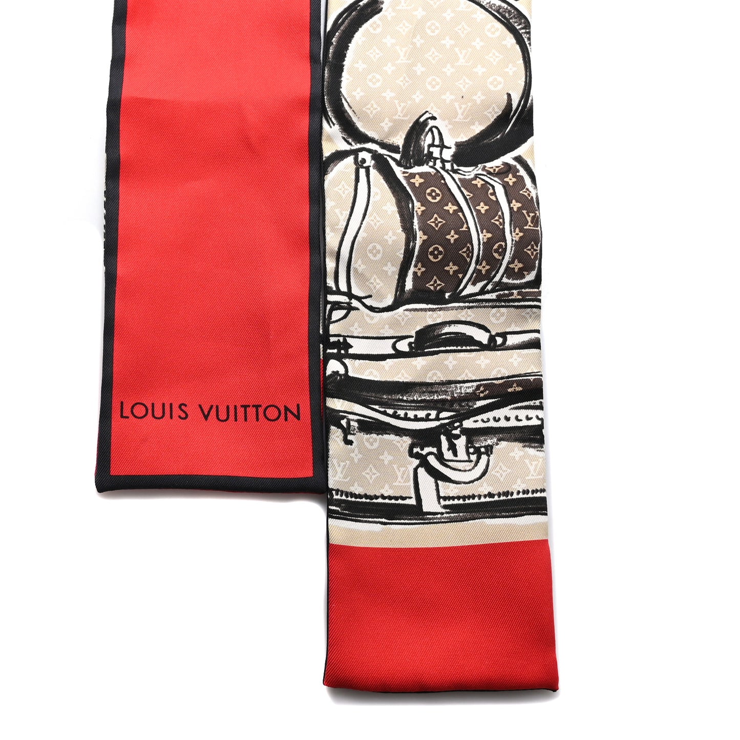 Silk Monogram Trunks Bandeau Brown