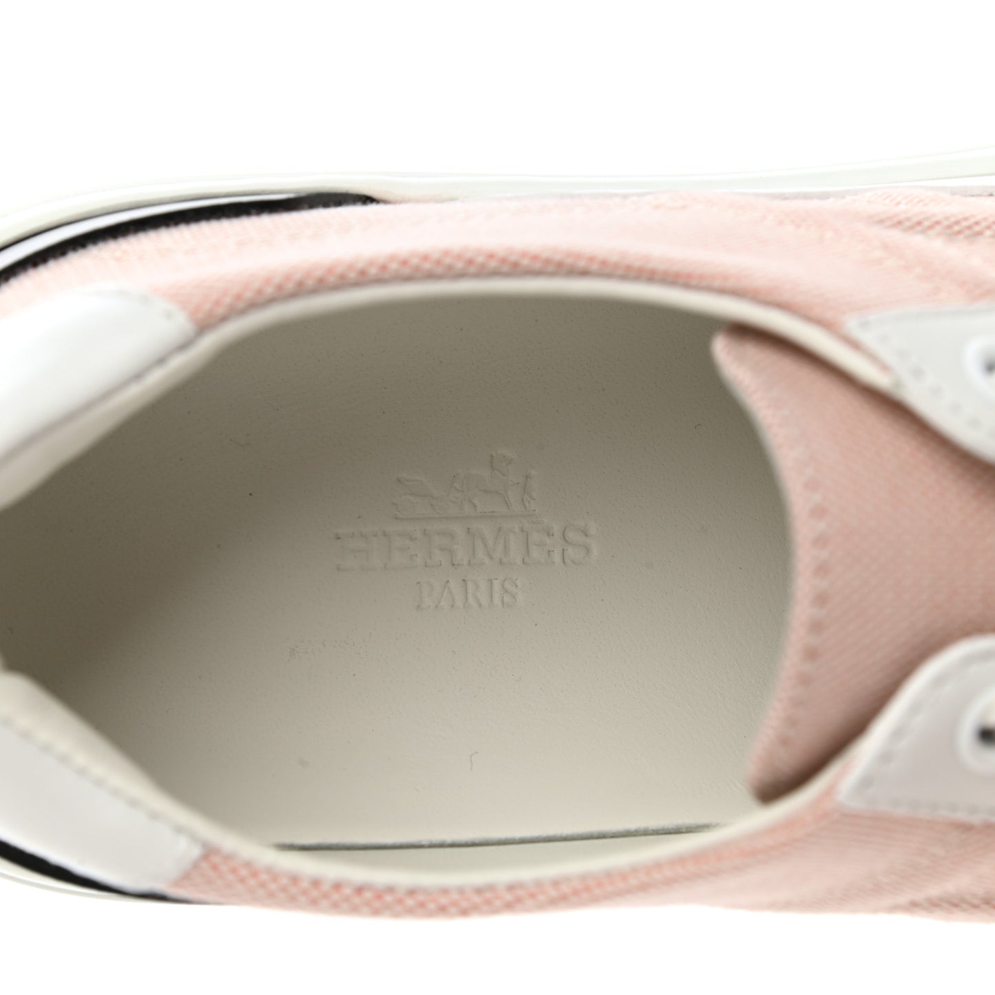 Canvas Calfskin Deep Sneakers 37 Framboise White