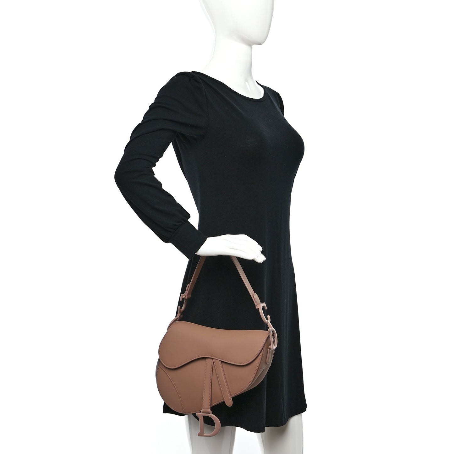 Ultra Matte Calfskin Saddle Bag Blush