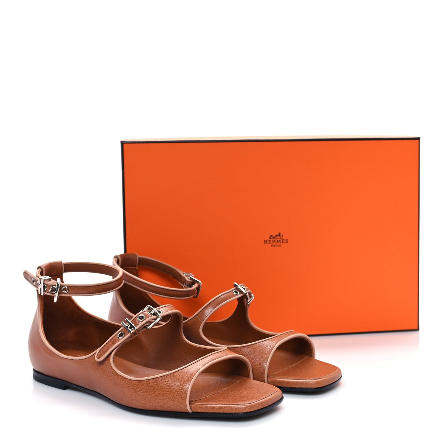 Goatskin Kirsten Sandals 38 Marron Glaise