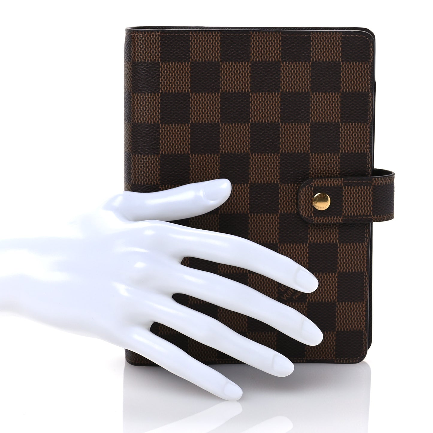 Damier Ebene Medium Ring Agenda Cover