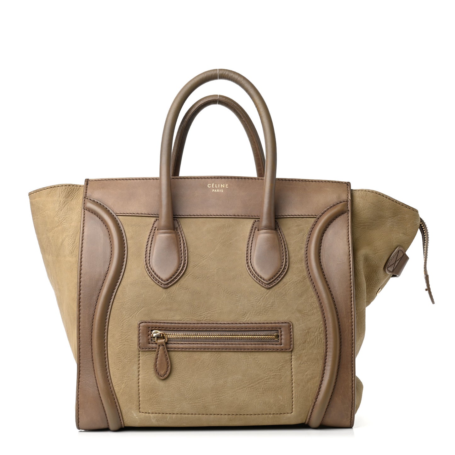 Nubuck Elephant Calfskin Mini Luggage