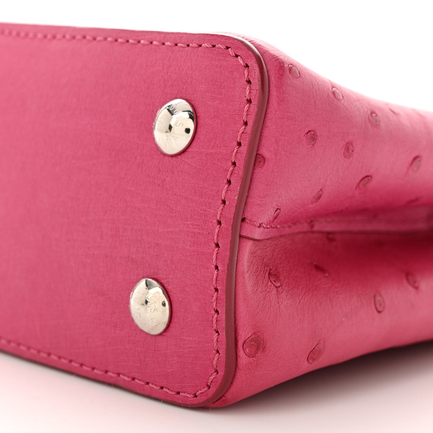 Ostrich Capucines Mini Fuchsia