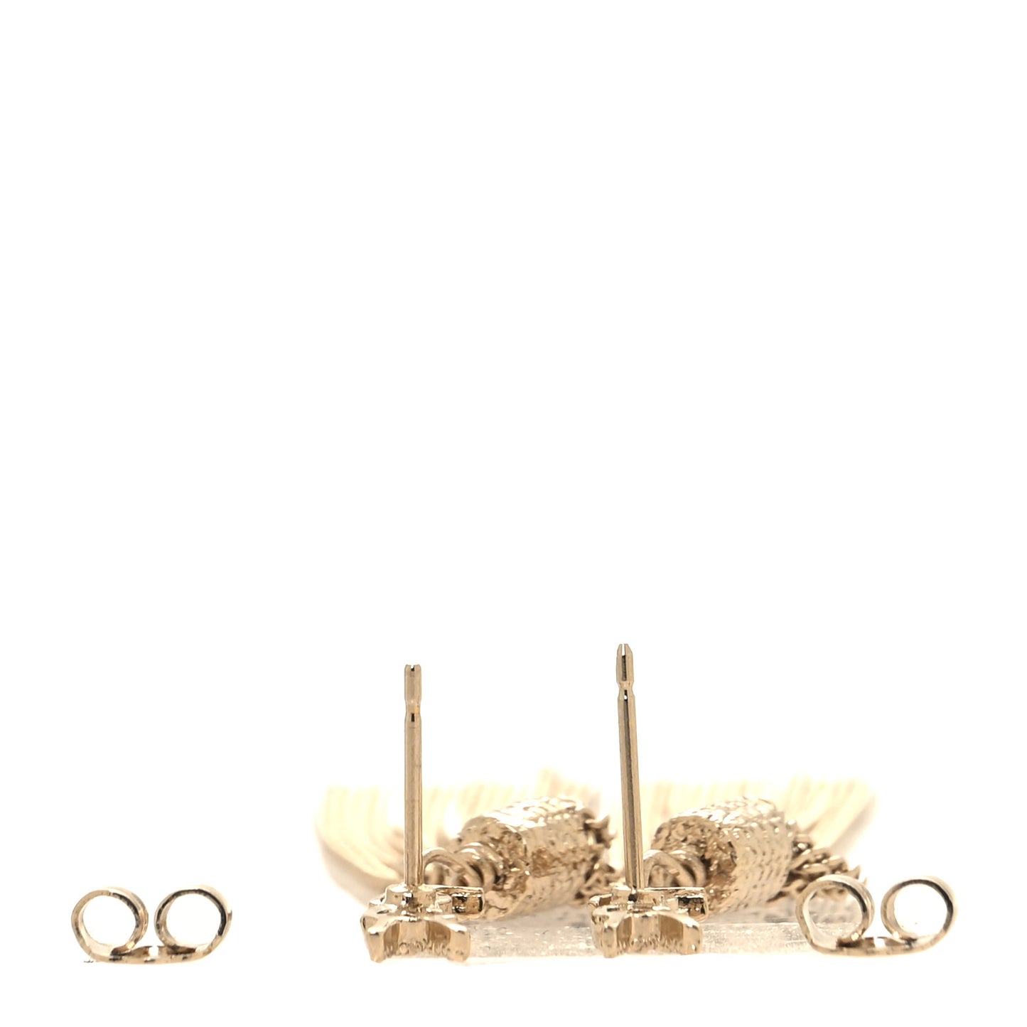 Metal Monogram Loulou Tassel Earrings Gold