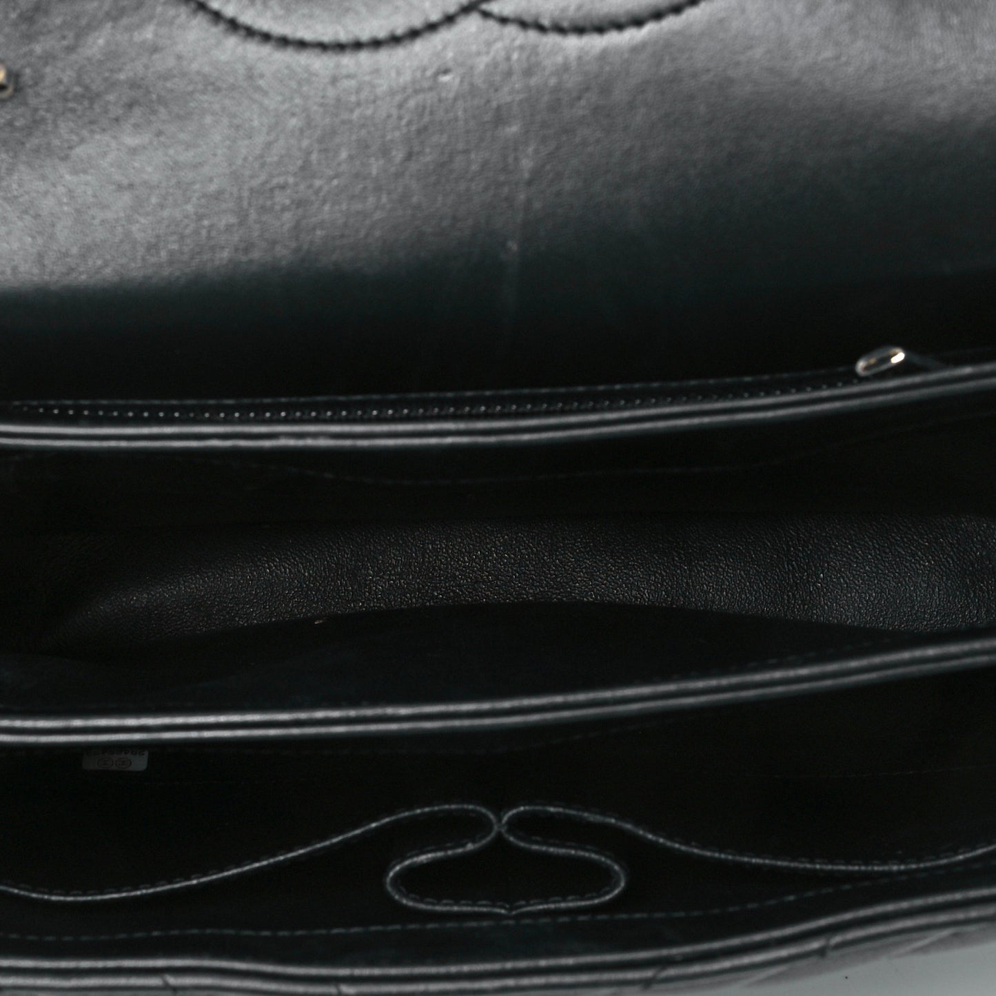 Lambskin Chevron Quilted Small Trendy CC Dual Handle Flap Bag Black