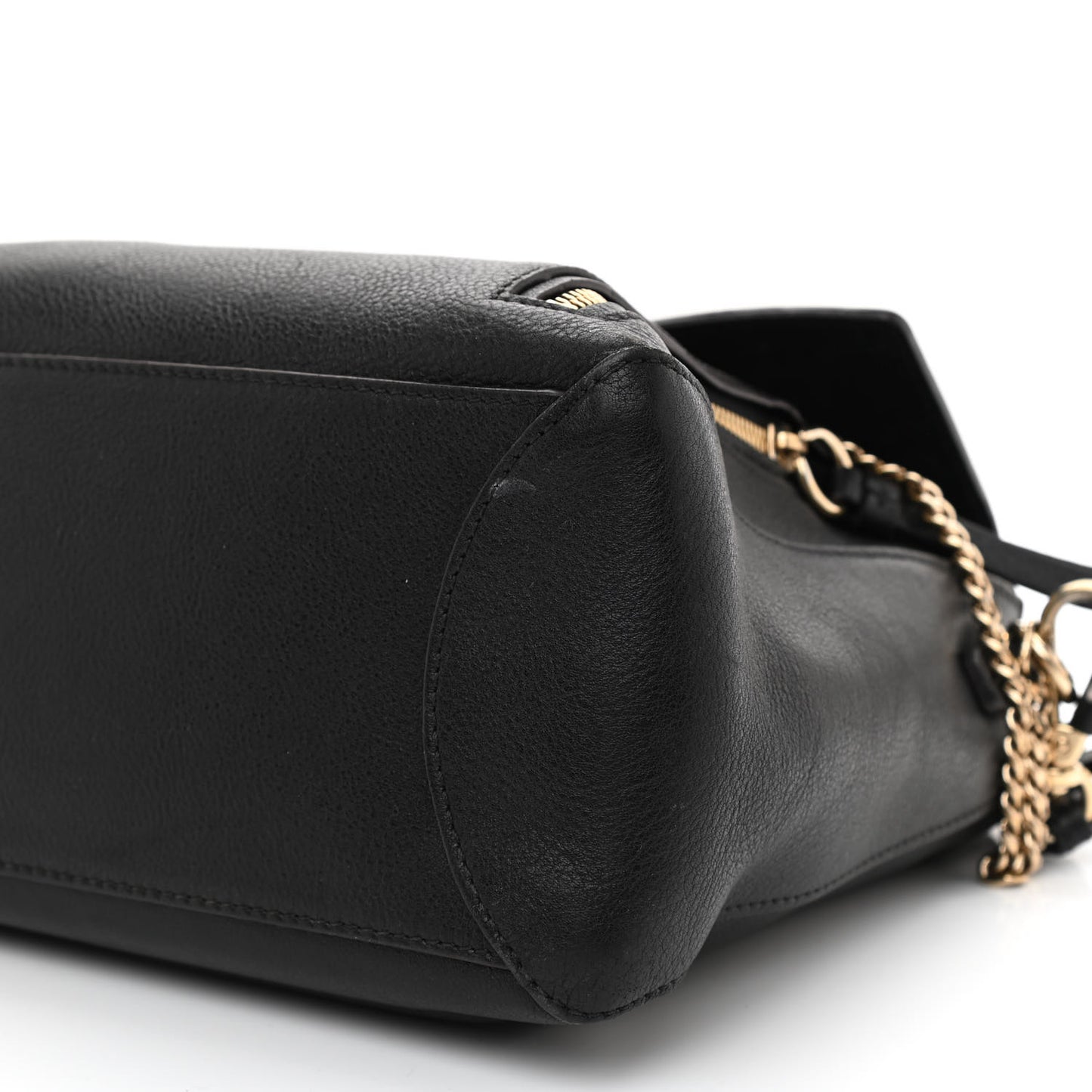 Calfskin Medium Faye Day Shoulder Bag Black