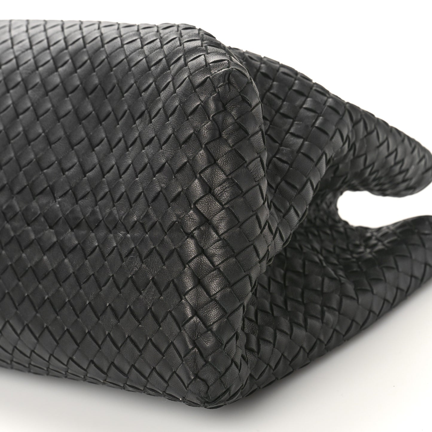 Nappa Intrecciato Large Classic Chain Strap Tote Black