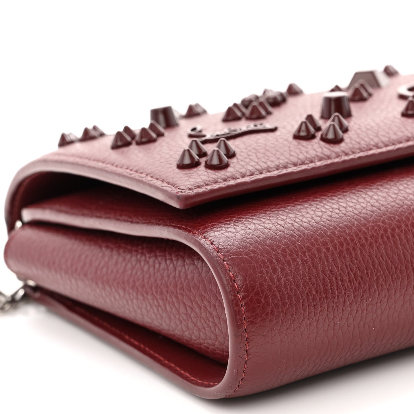 Calfskin Spikes Loubinthesky Paloma Clutch