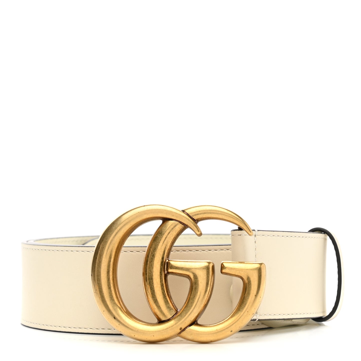 Calfskin Double G 40mm Belt 95 38 Mystic White
