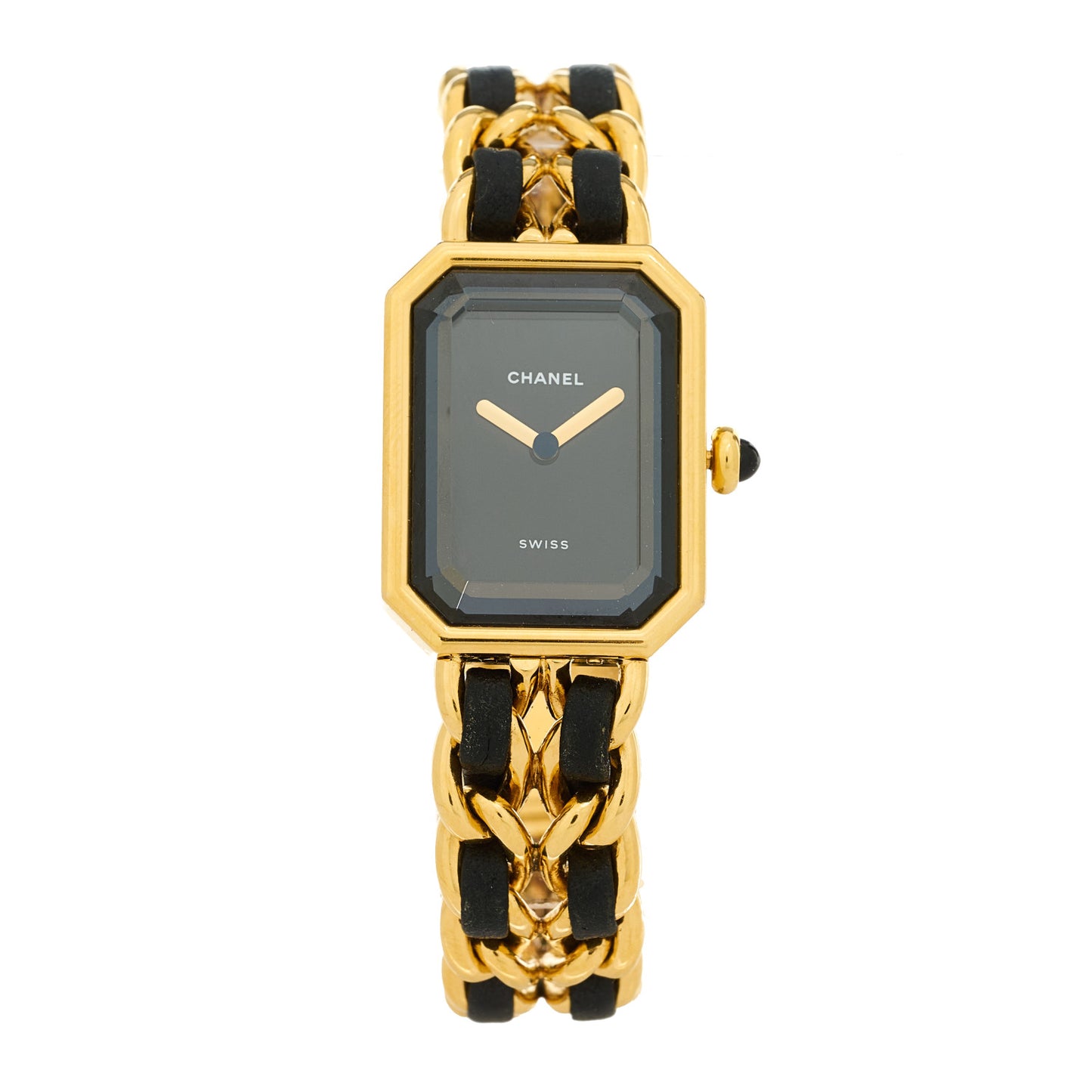 Stainless Steel Lambskin 20mm Chain Premiere Quartz Watch Gold L