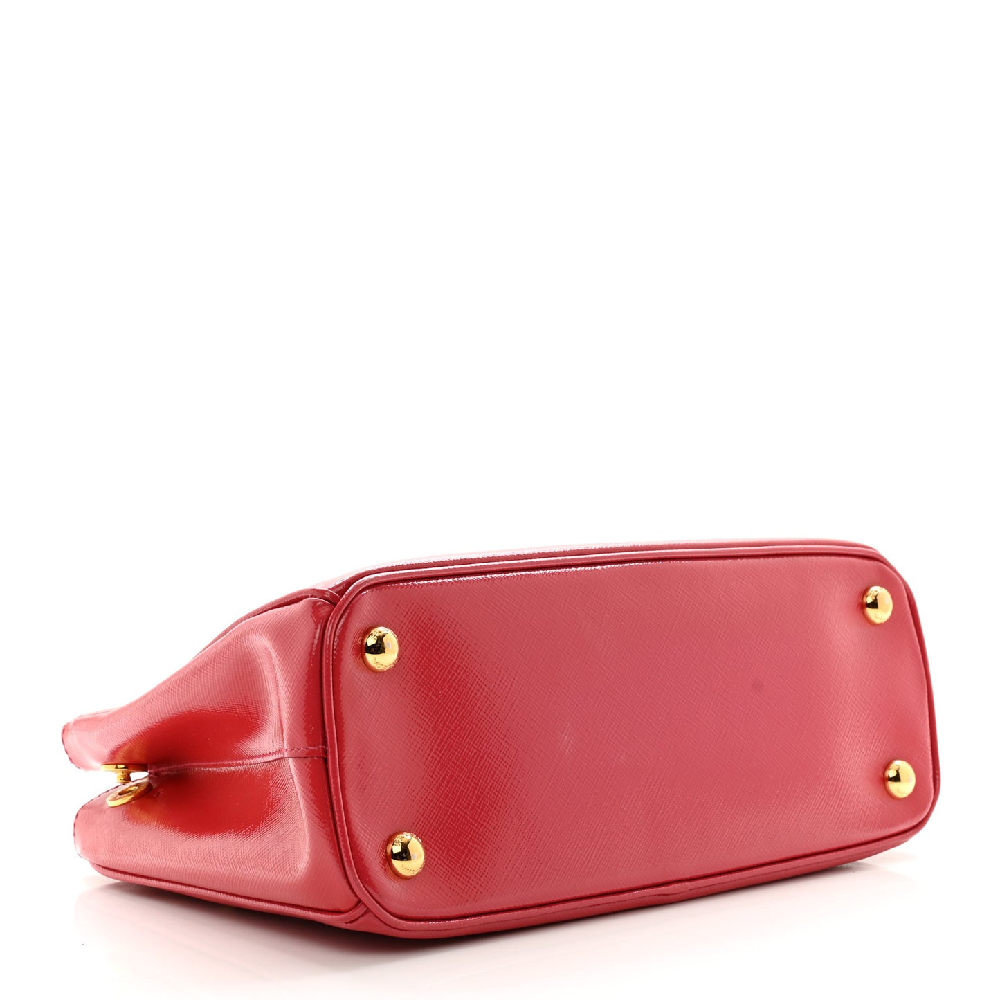 Saffiano Vernice Mini Galleria Double Zip Tote Peonia