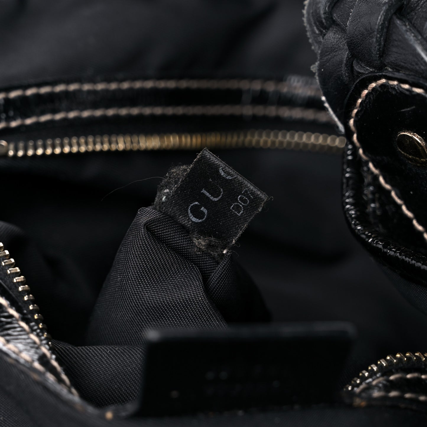 Patent Medium Pelham Shoulder Bag Black