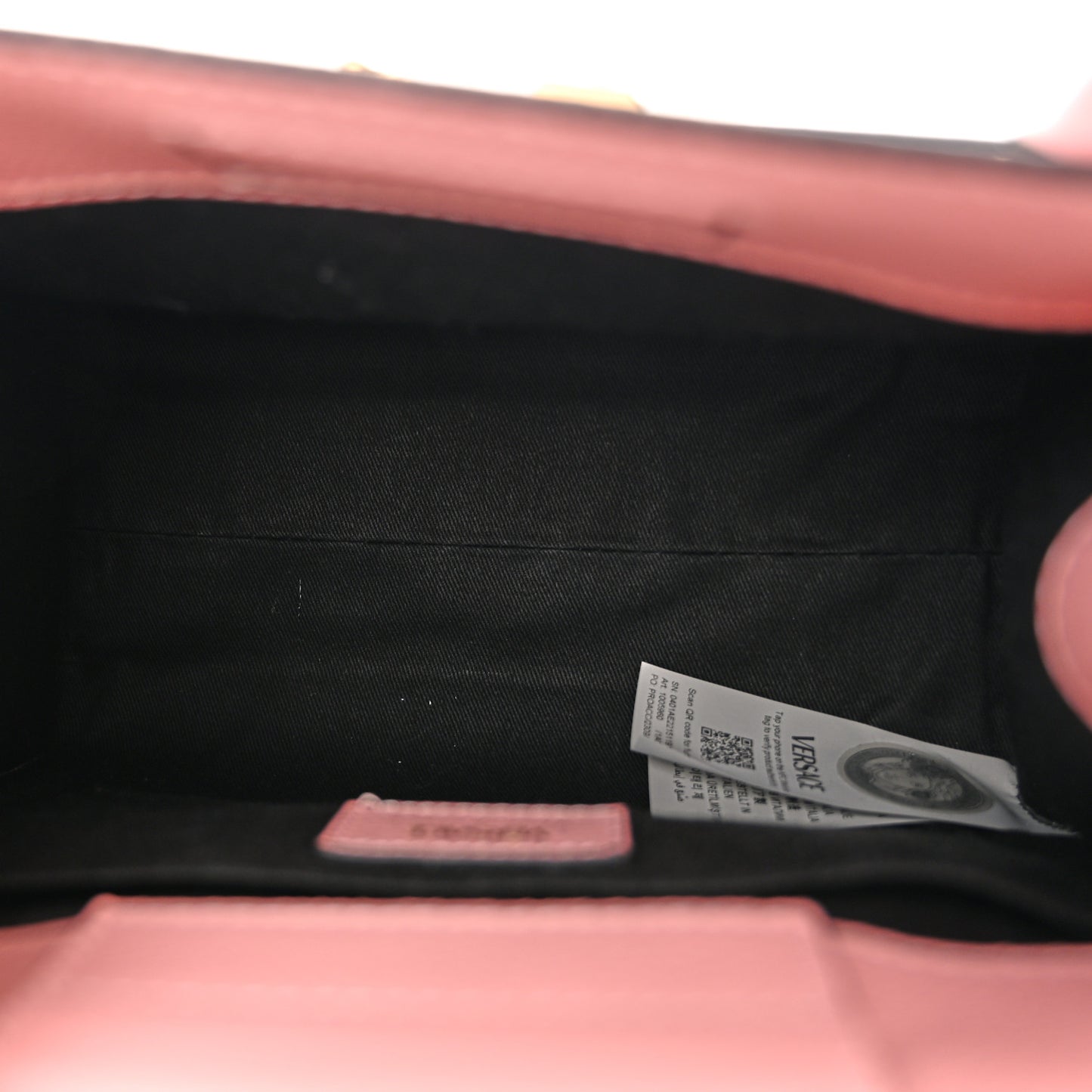 Grained Calfskin Virtus Top Handle Tote Pink