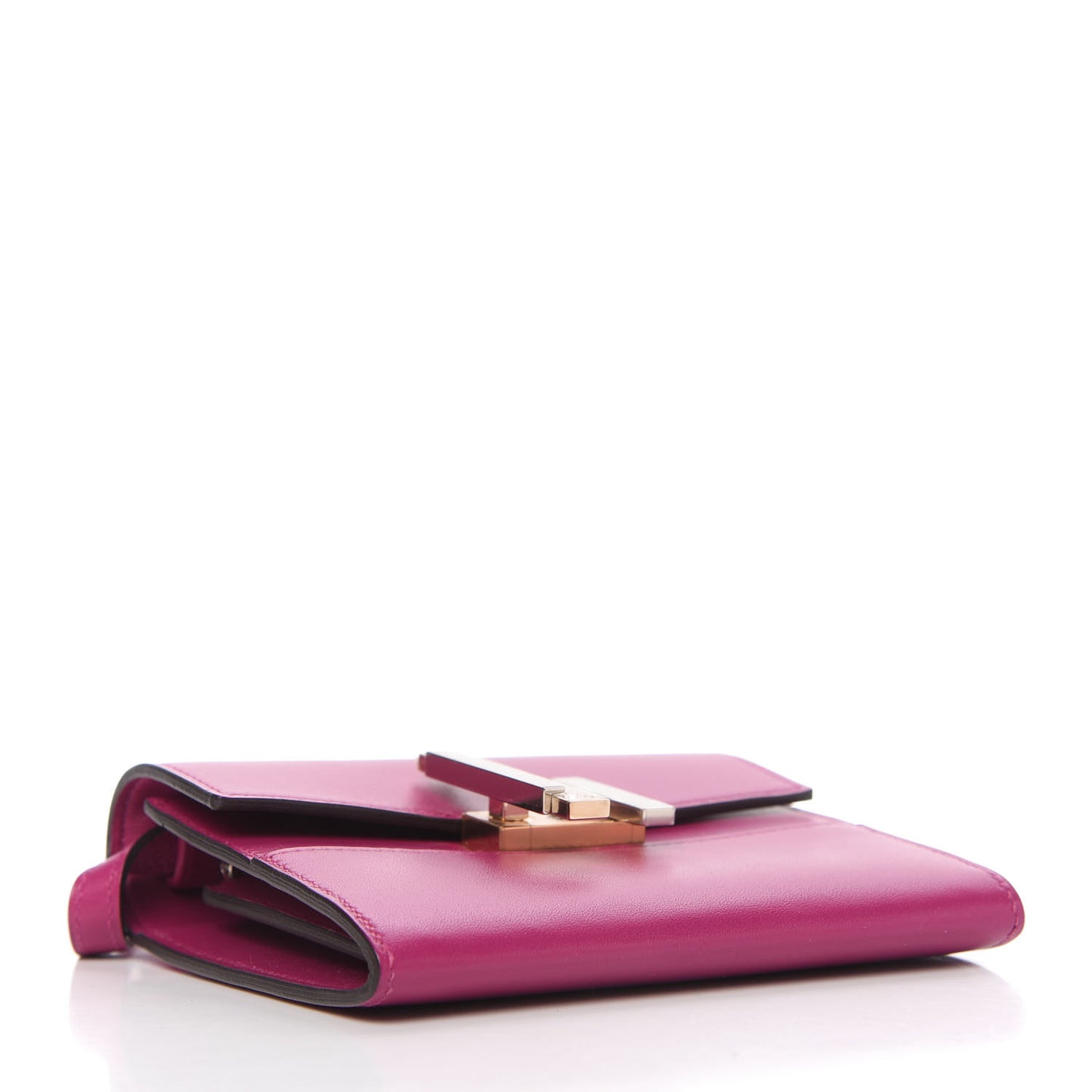 Villandry Calfskin Mini Cinhetic Wallet Rose Pourpre