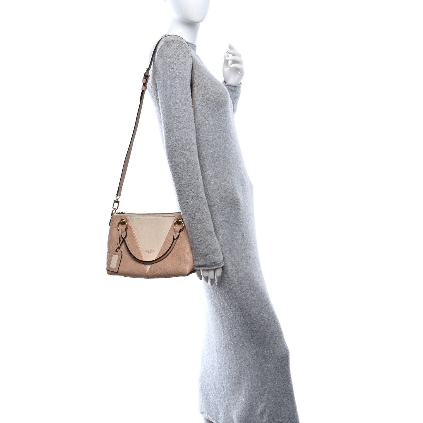 Empreinte V Tote BB Beige Rose Creme