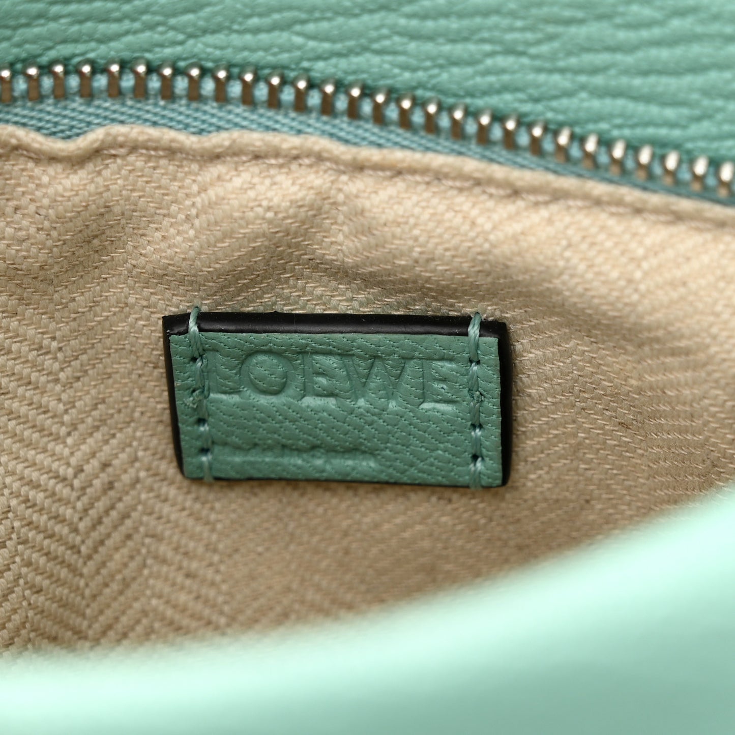 Calfskin Mini Puzzle Edge Bag Fresh Mint