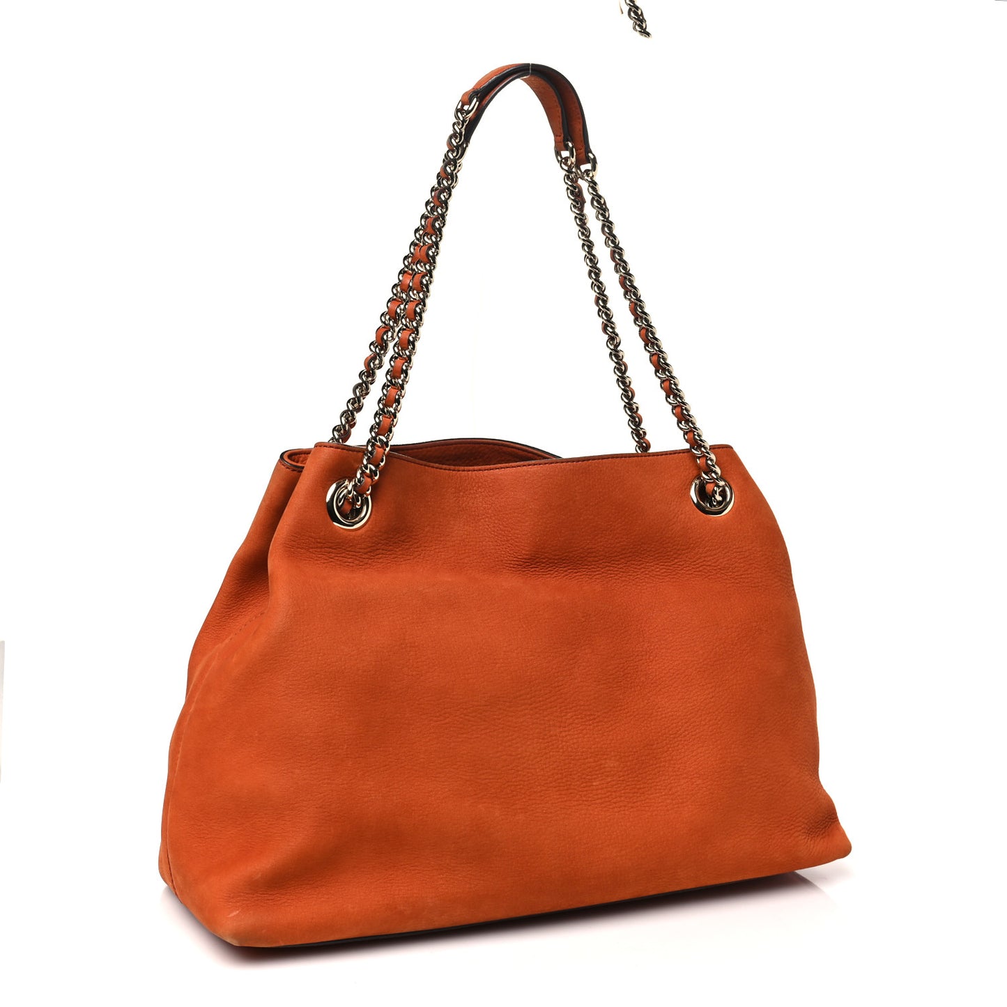 Vitello Range Medium Soho Chain Shoulder Bag Old Whisky