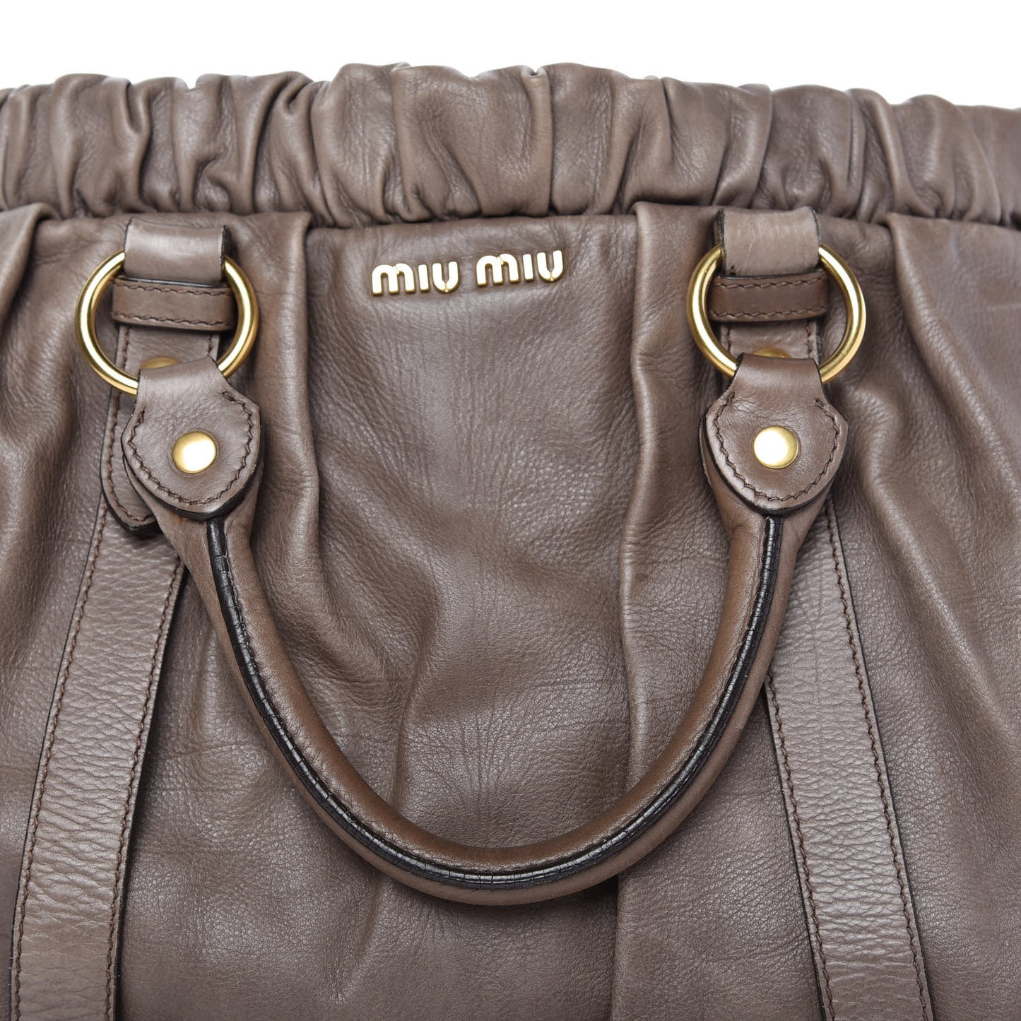 Vitello Lux Gathered Tote Juta