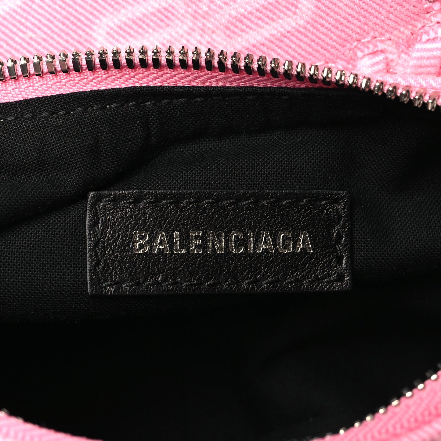 Denim BB Monogram Le Cagole Shoulder Bag XS Pink