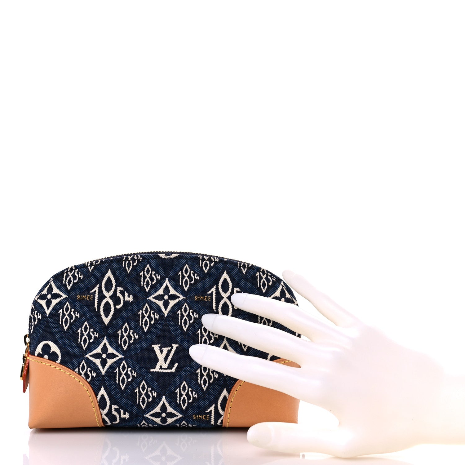 Louis Vuitton Jacquard Since 1854 Cosmetic Pouch PM Blue 2 of 8