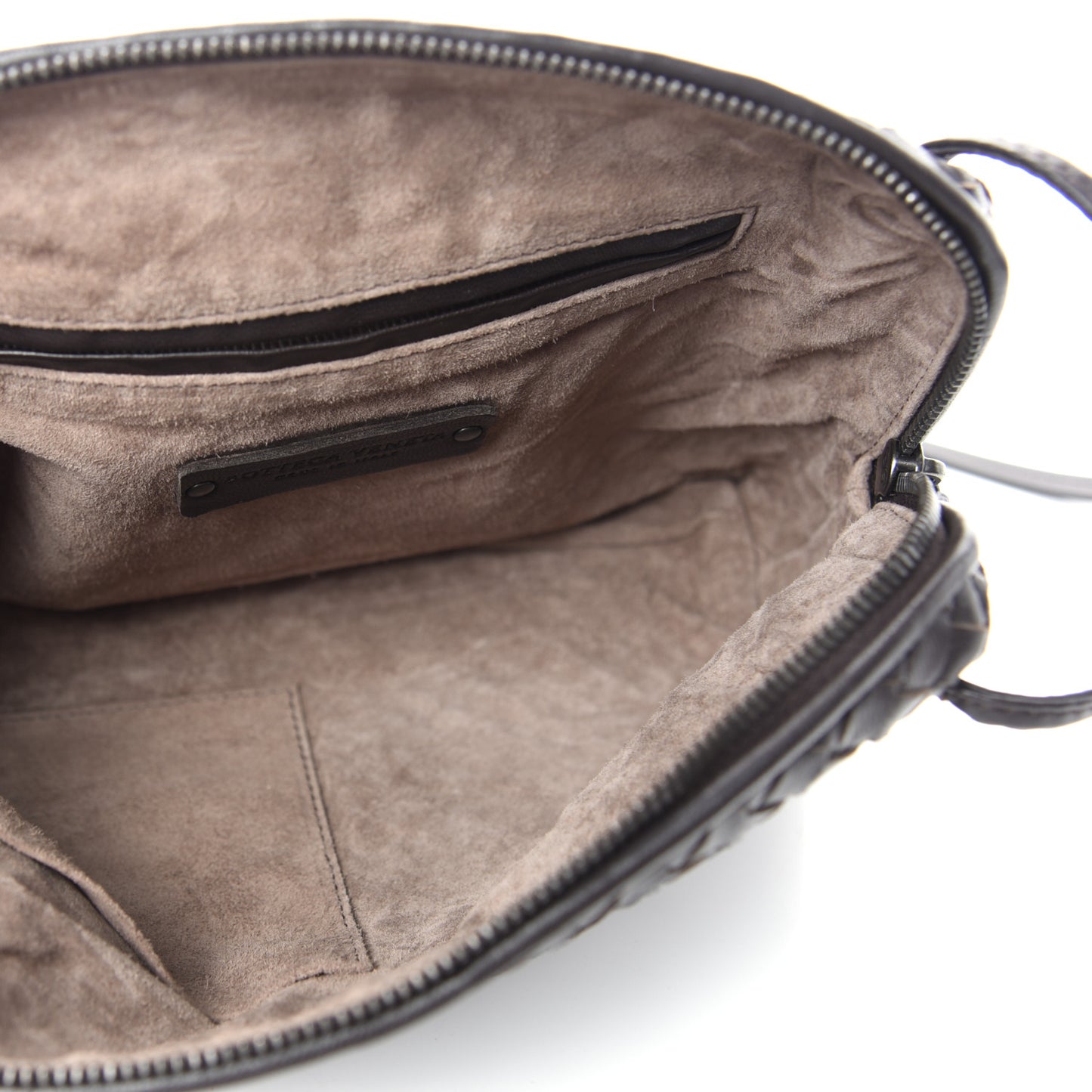 Nappa Intrecciato Nodini Bag Ebano