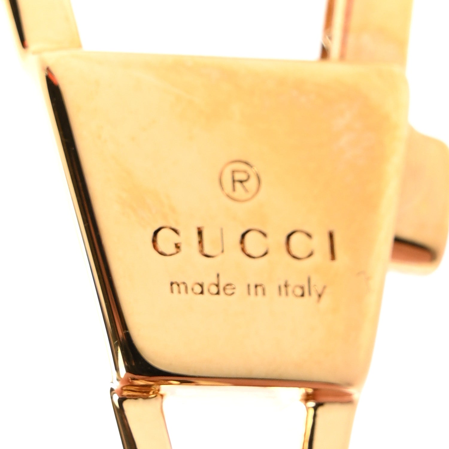 Gucci Plexiglass Tiger Butterfly Key Chain Gold Multicolor 3 of 4