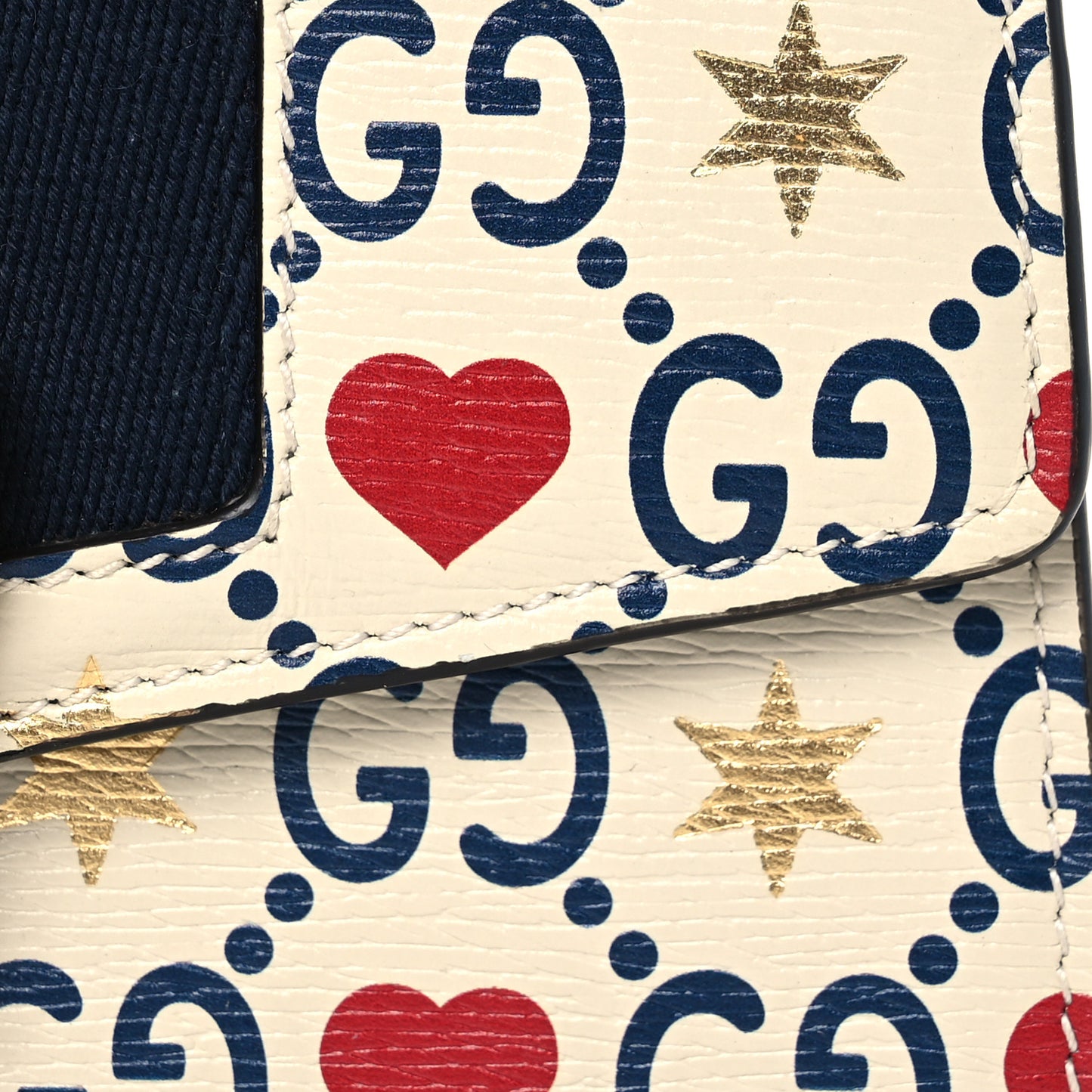 Textured Calfskin Valentine's Day Super Mini Sylvie Chain Shoulder Bag Ivory