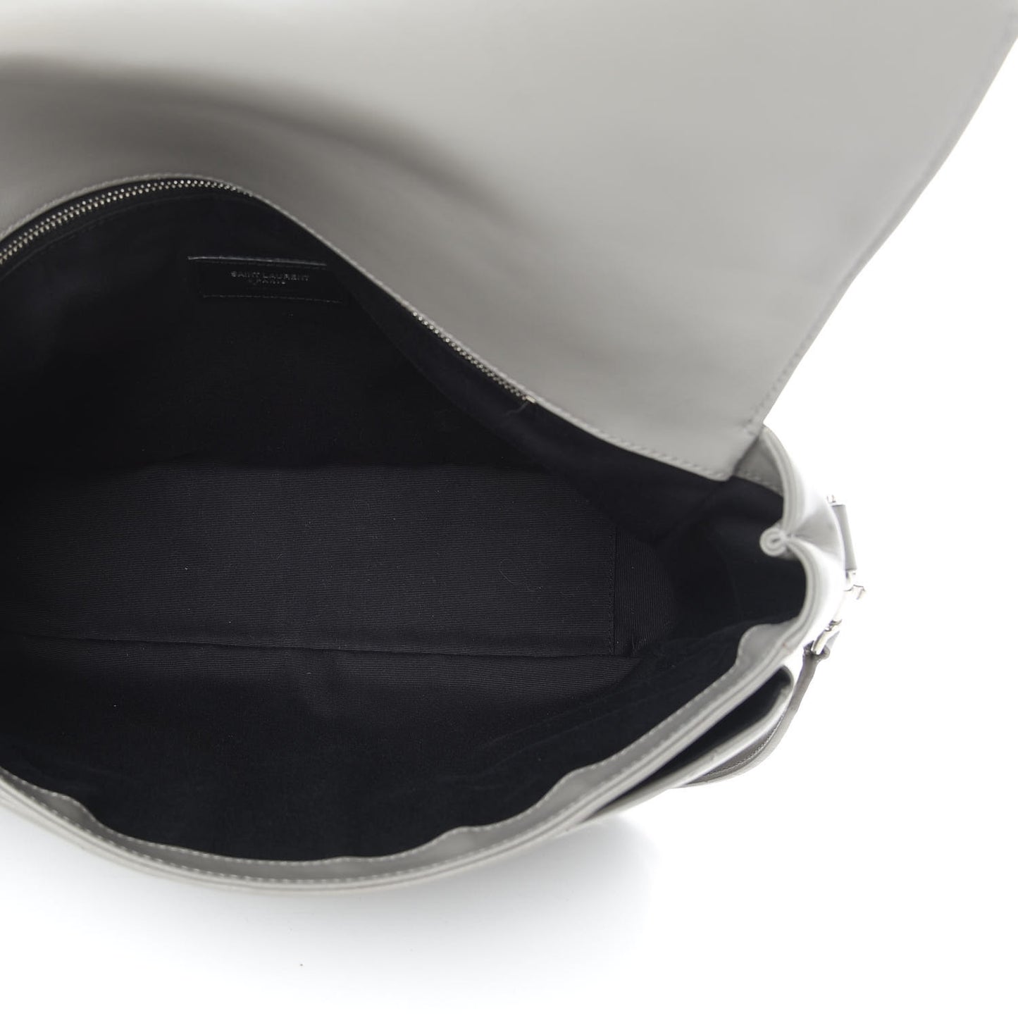 Calfskin Y Quilted Monogram Loulou Shoulder Bag Pearl Grey